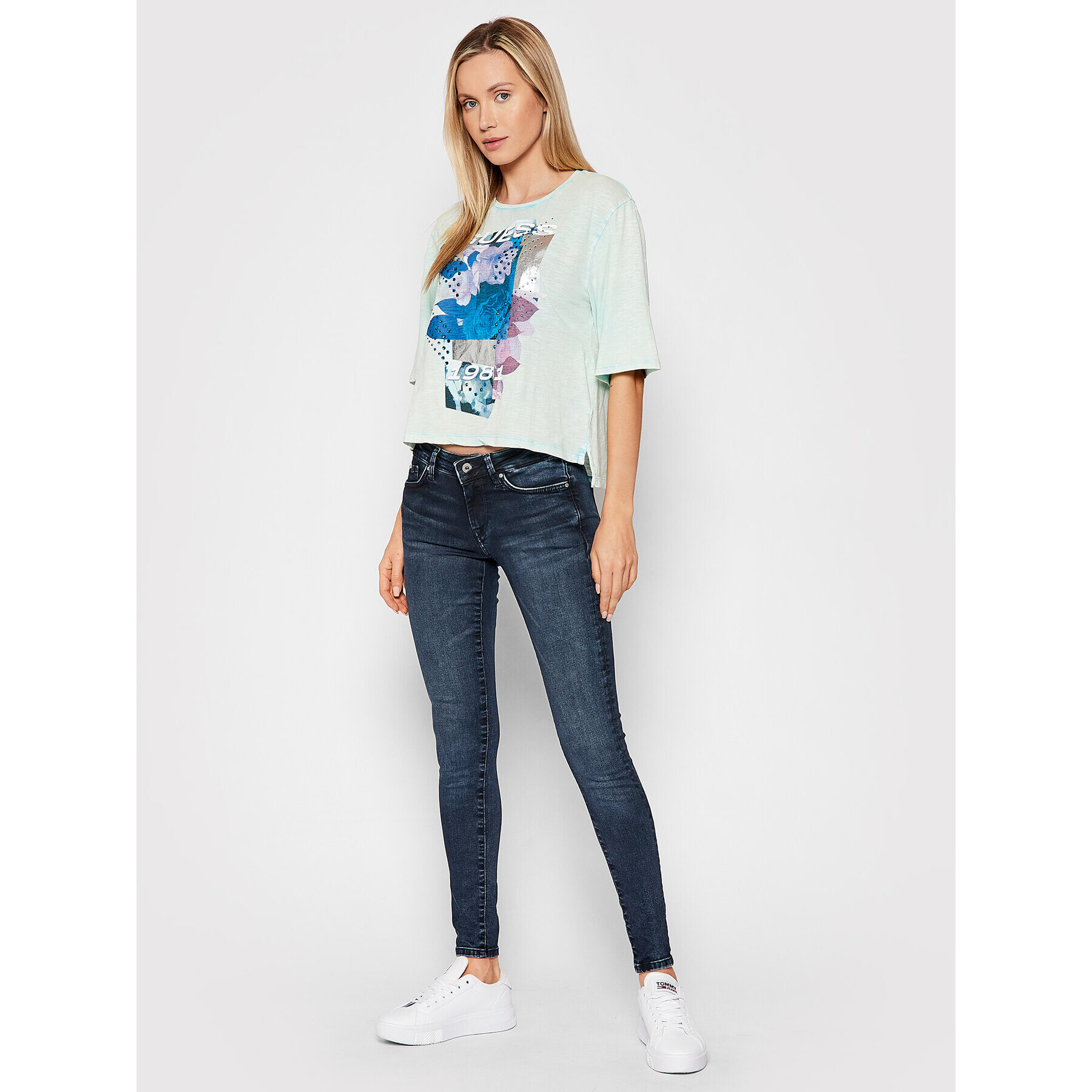 Pepe Jeans Jeansy Pixie PL204169 Tmavomodrá Skinny Fit - Pepit.cz