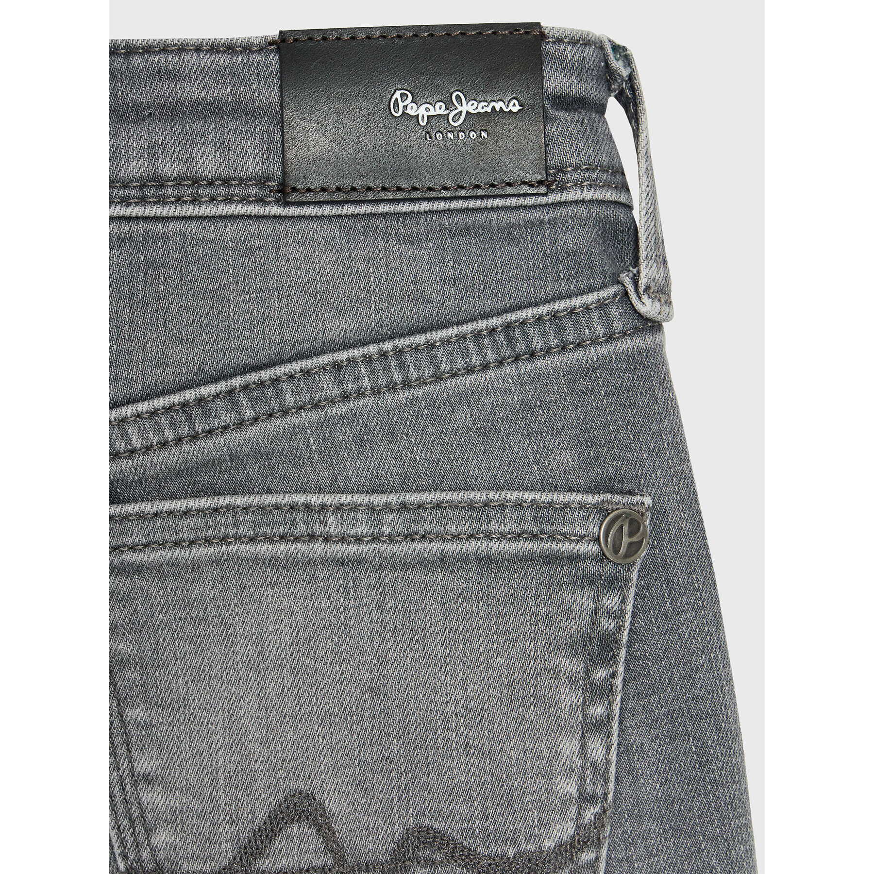 Pepe Jeans Jeansy Pixlette PG201542 Šedá Skinny Fit - Pepit.cz