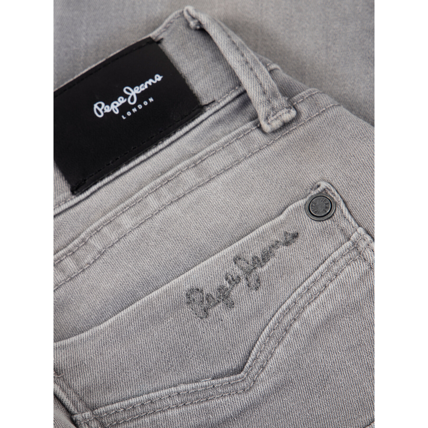 Pepe Jeans Jeansy Pixlette UK5 PG200242 Šedá Skinny Fit - Pepit.cz