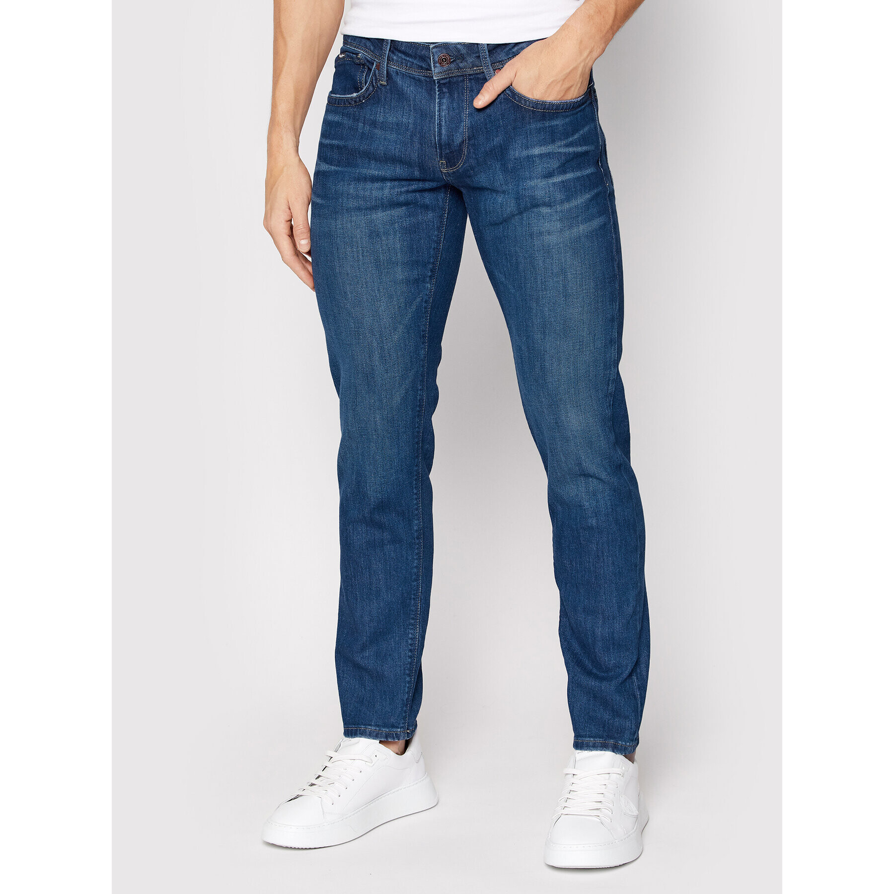 Pepe Jeans Jeansy PM206322 Tmavomodrá Slim Fit - Pepit.cz