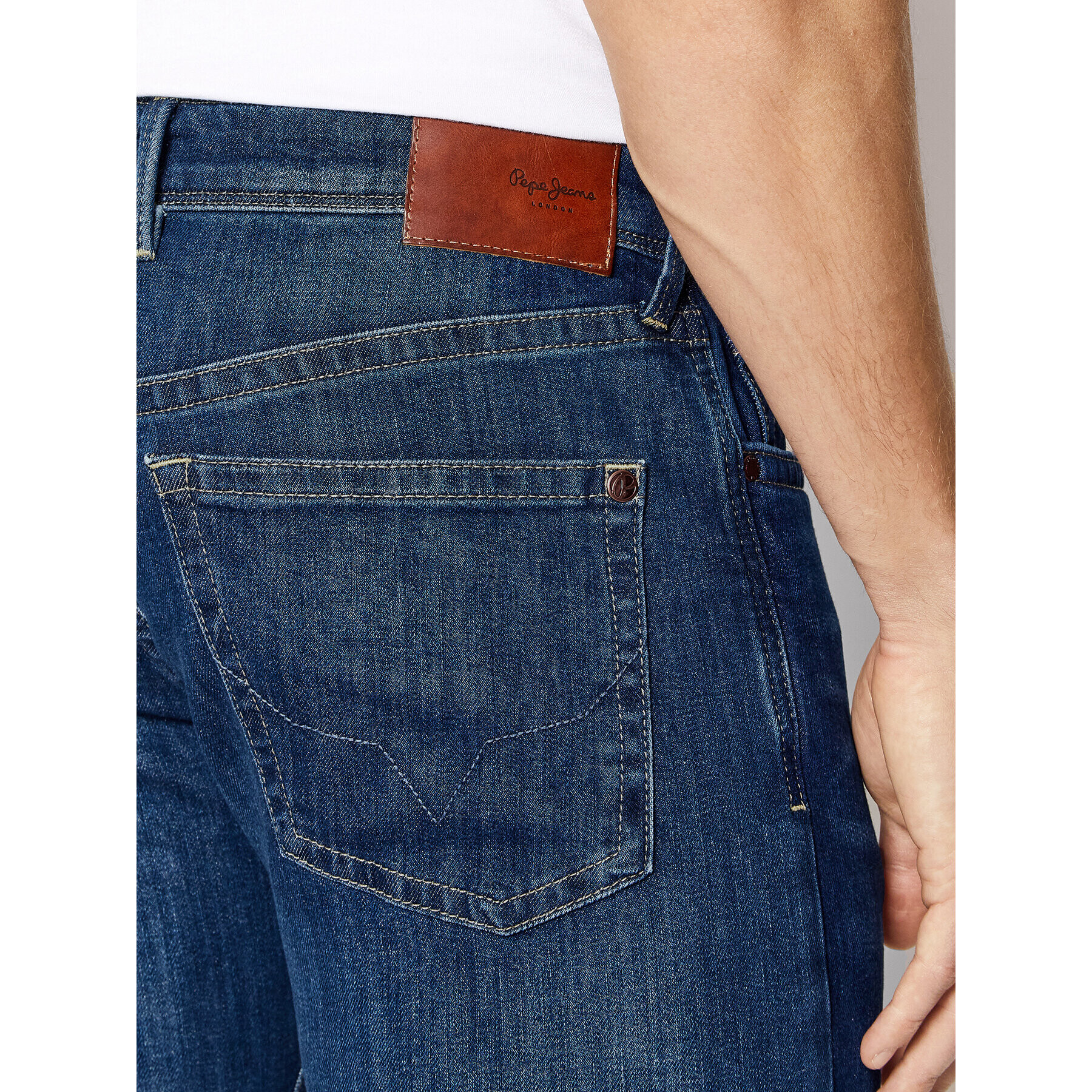 Pepe Jeans Jeansy PM206322 Tmavomodrá Slim Fit - Pepit.cz