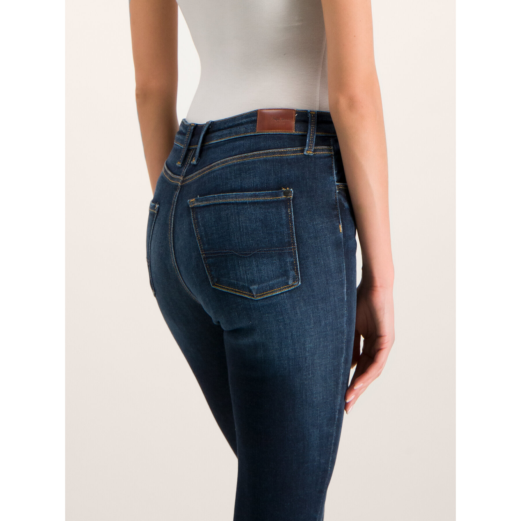 Pepe Jeans Jeansy Regent PL200398 Tmavomodrá Skinny Fit - Pepit.cz