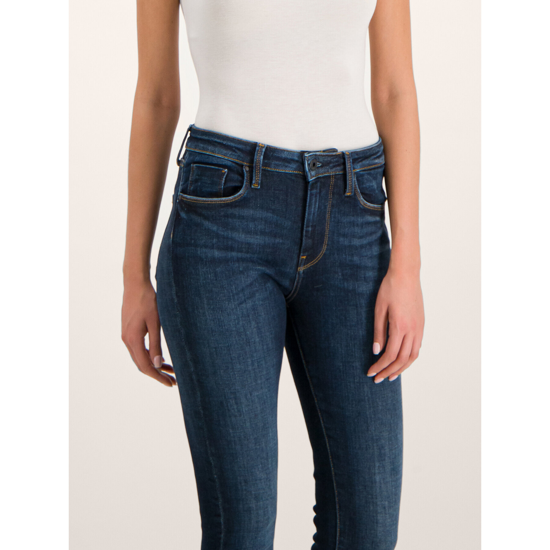 Pepe Jeans Jeansy Regent PL200398 Tmavomodrá Skinny Fit - Pepit.cz