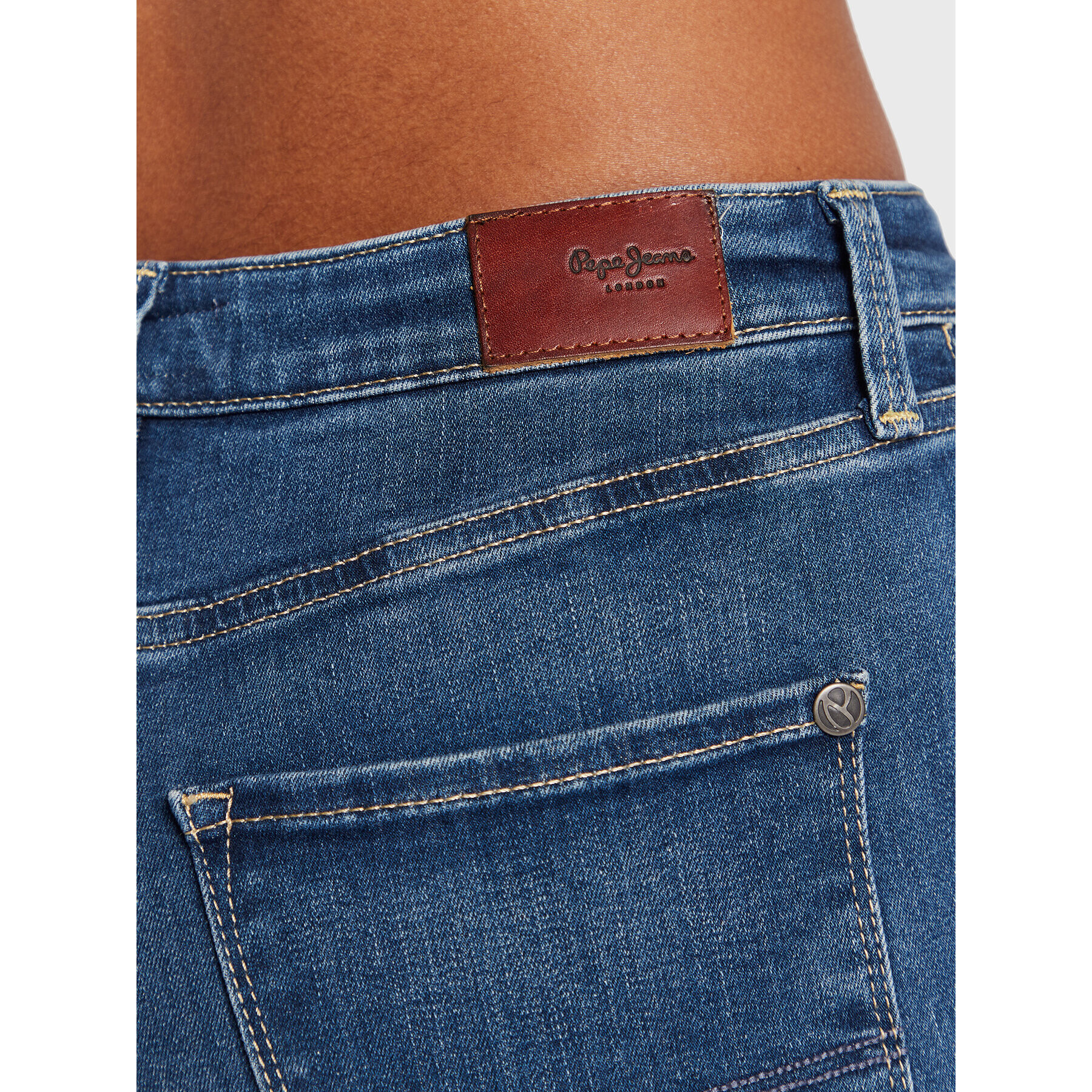 Pepe Jeans Jeansy Regent PL204171 Modrá Skinny Fit - Pepit.cz