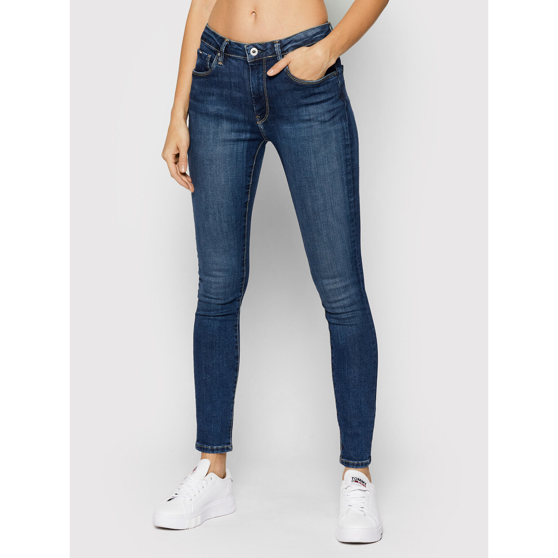 Pepe Jeans Jeansy Regent PL204171 Tmavomodrá Skinny Fit - Pepit.cz