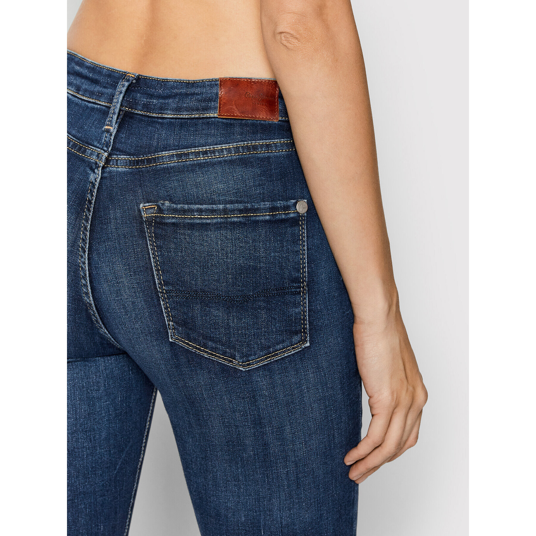 Pepe Jeans Jeansy Regent PL204171 Tmavomodrá Skinny Fit - Pepit.cz