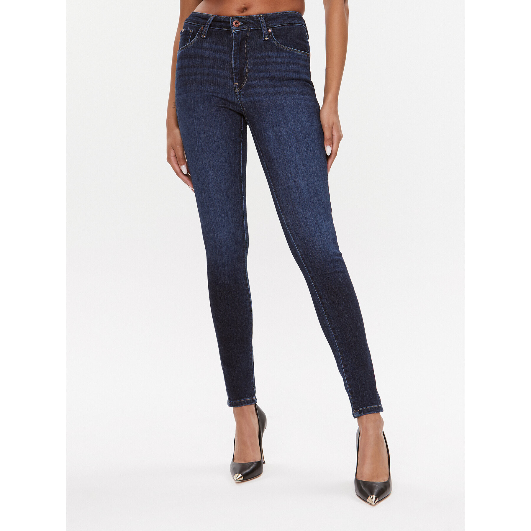 Pepe Jeans Jeansy Regent PL204171 Tmavomodrá Skinny Fit - Pepit.cz