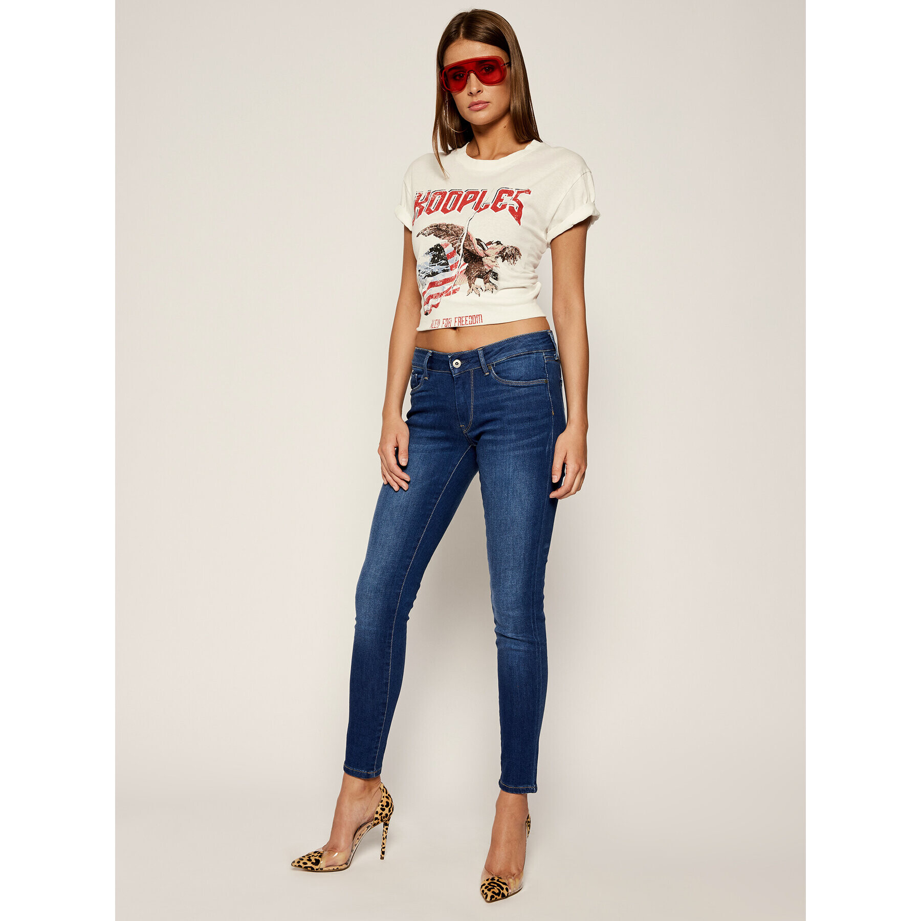 Pepe Jeans Jeansy Soho PL201040 Tmavomodrá Skinny Fit - Pepit.cz