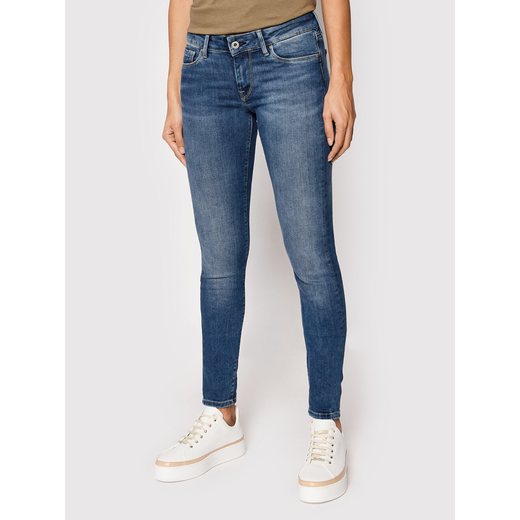 Pepe Jeans Jeansy Soho PL204174 Modrá Skinny Fit - Pepit.cz