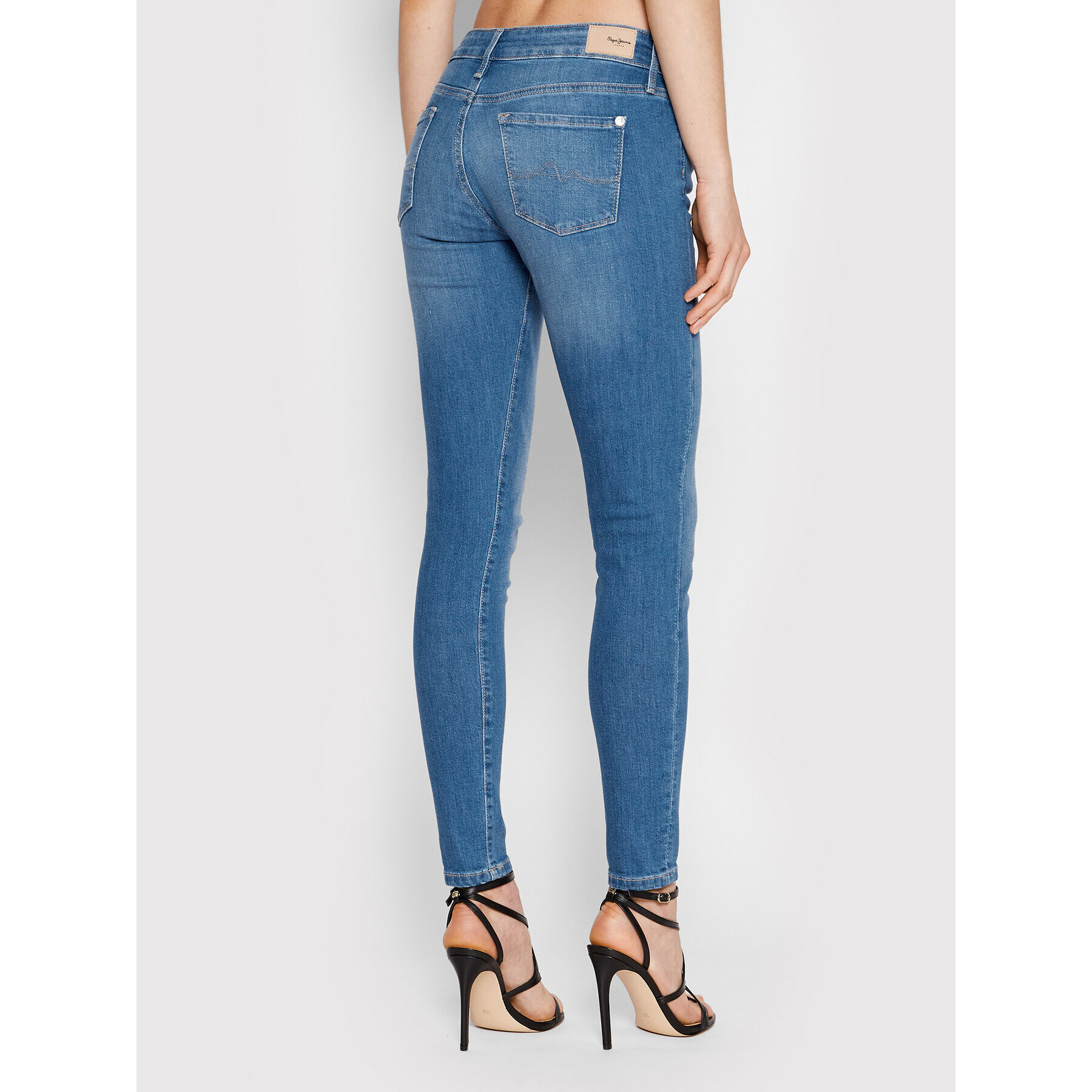 Pepe Jeans Jeansy Soho PL204174 Modrá Skinny Fit - Pepit.cz