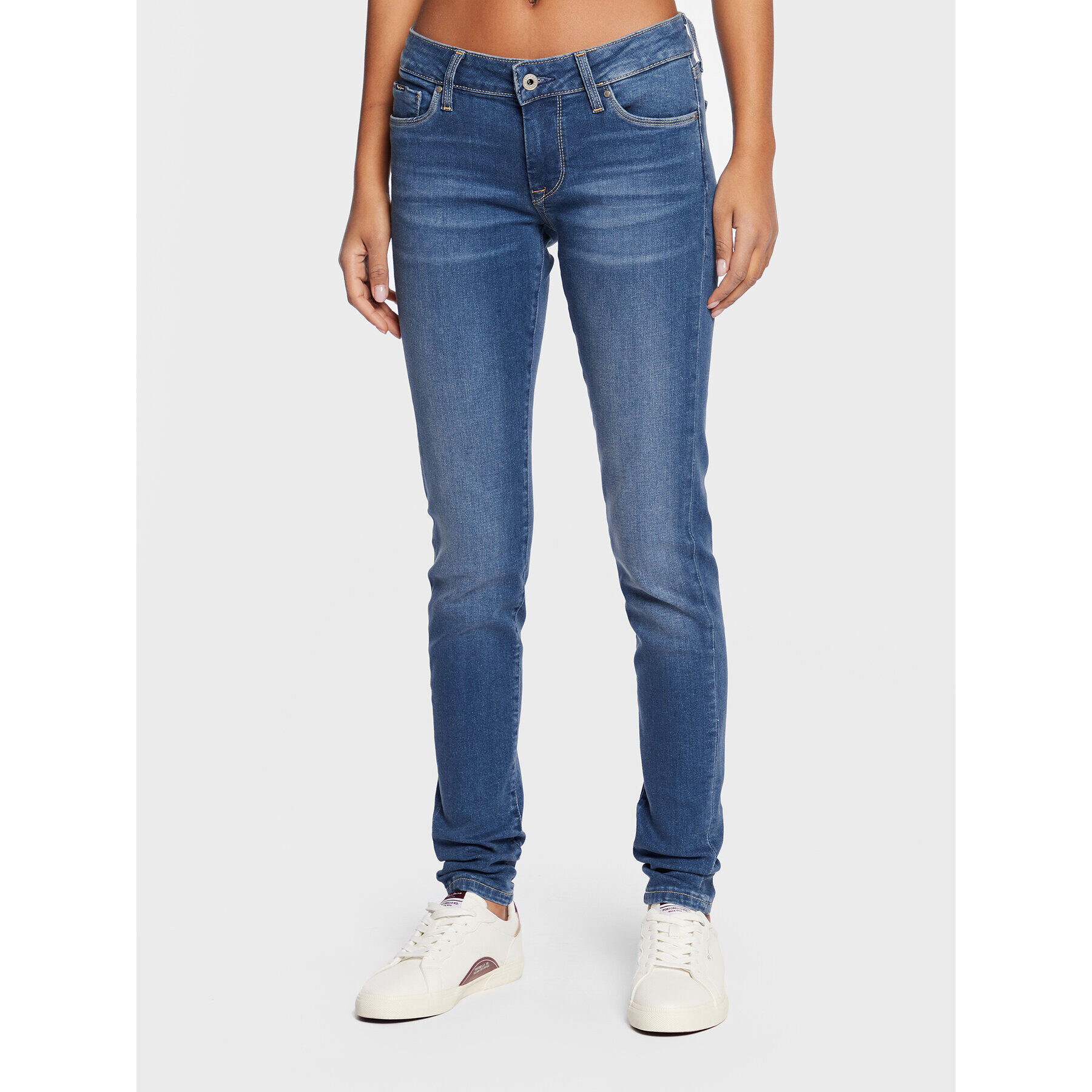 Pepe Jeans Jeansy Soho PL204174 Modrá Skinny Fit - Pepit.cz