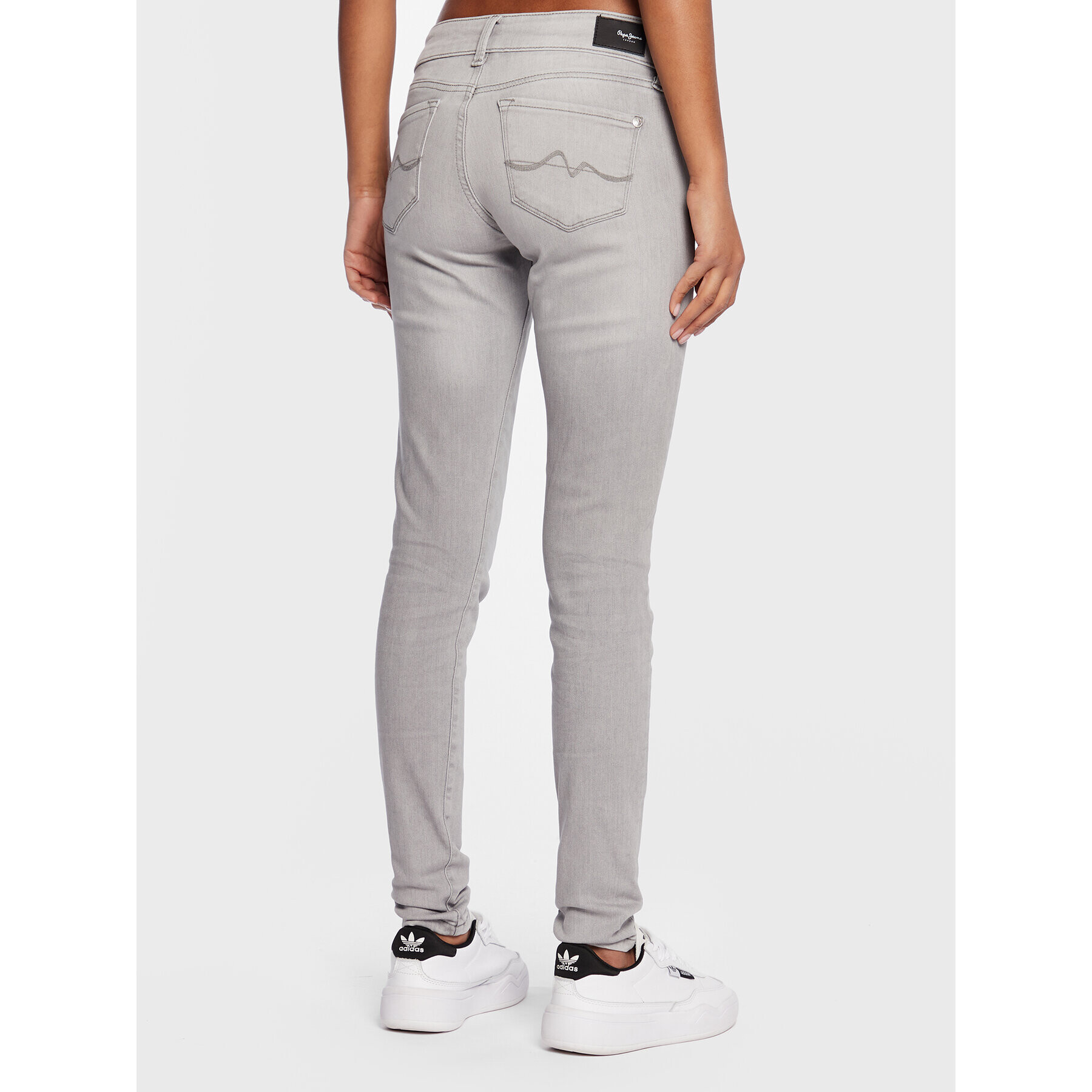 Pepe Jeans Jeansy Soho PL204174 Šedá Skinny Fit - Pepit.cz