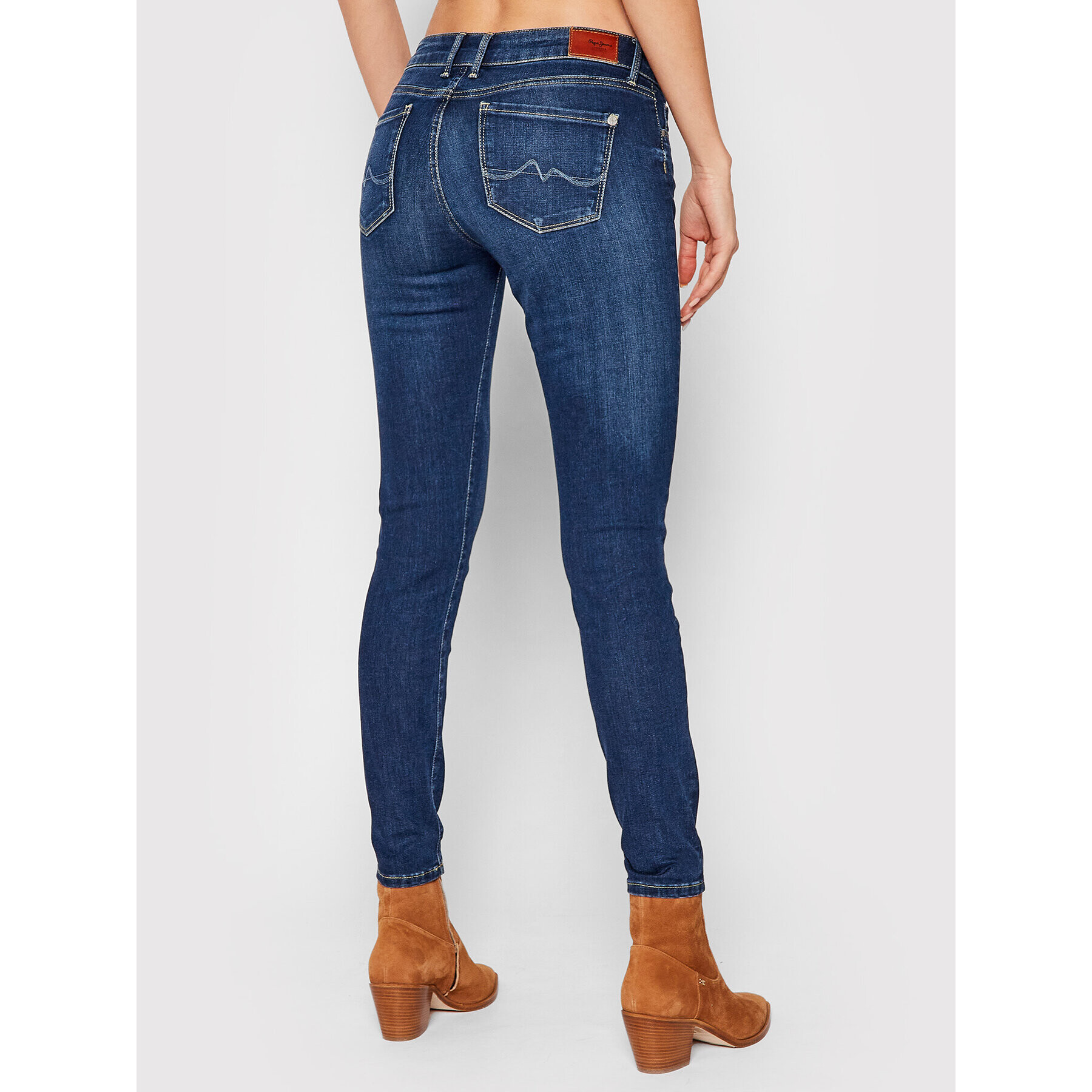 Pepe Jeans Jeansy Soho PL204174 Tmavomodrá Skinny Fit - Pepit.cz