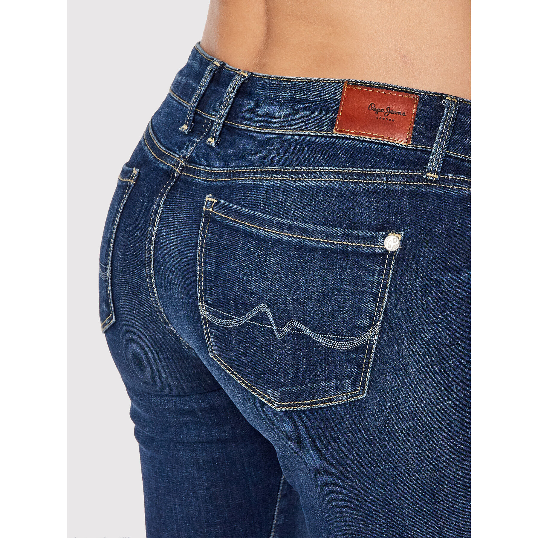 Pepe Jeans Jeansy Soho PL204174 Tmavomodrá Skinny Fit - Pepit.cz