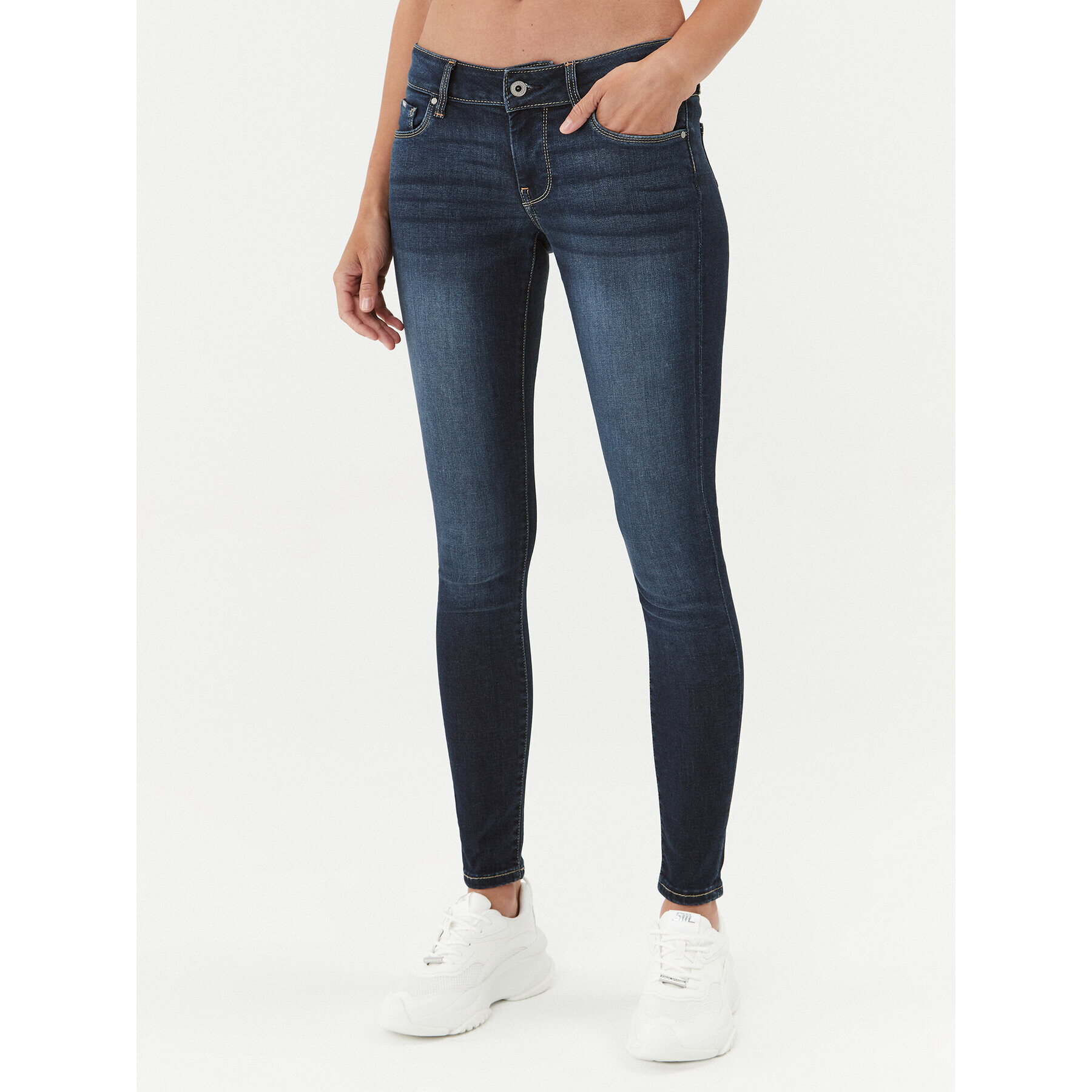 Pepe Jeans Jeansy Soho PL204174 Tmavomodrá Skinny Fit - Pepit.cz