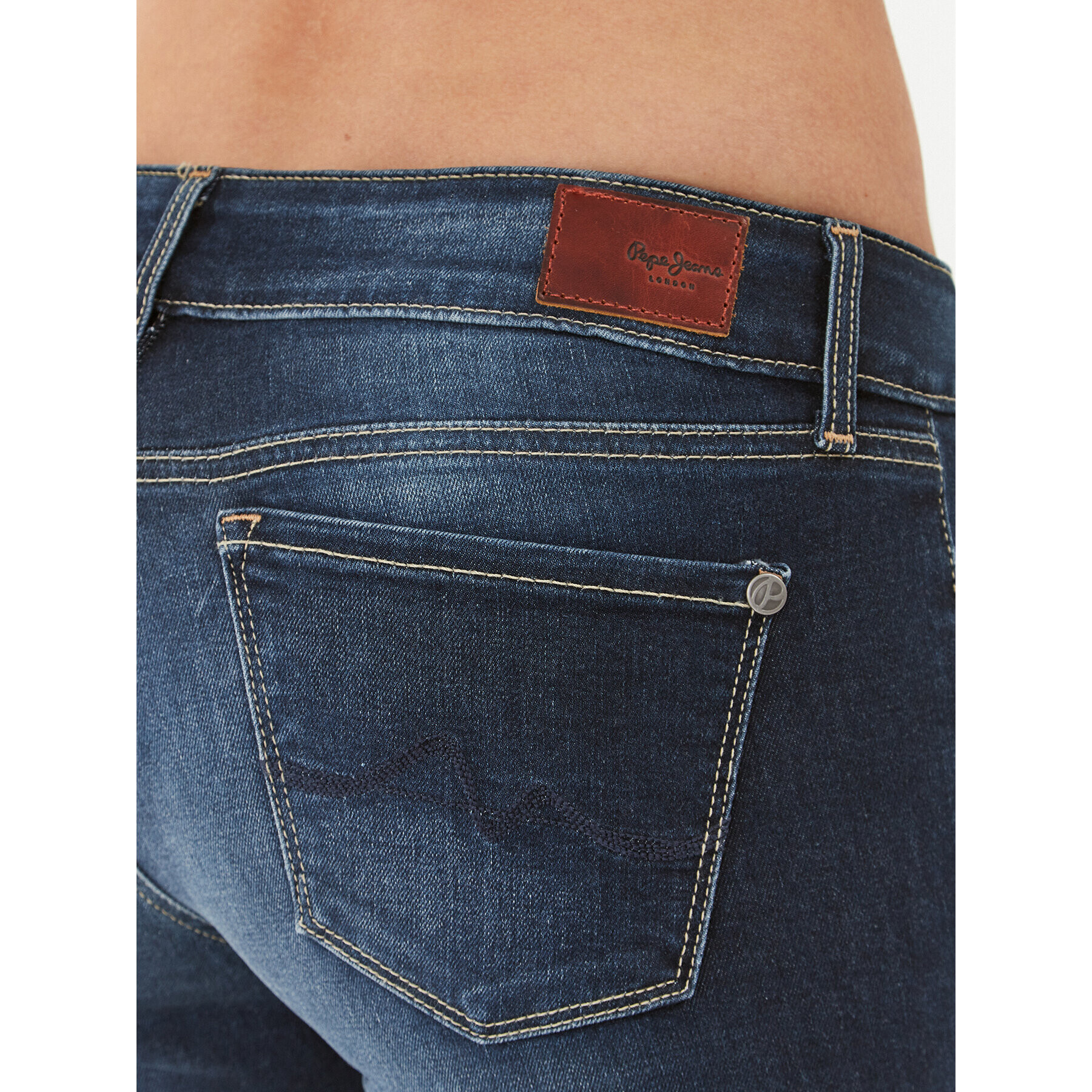 Pepe Jeans Jeansy Soho PL204174 Tmavomodrá Skinny Fit - Pepit.cz