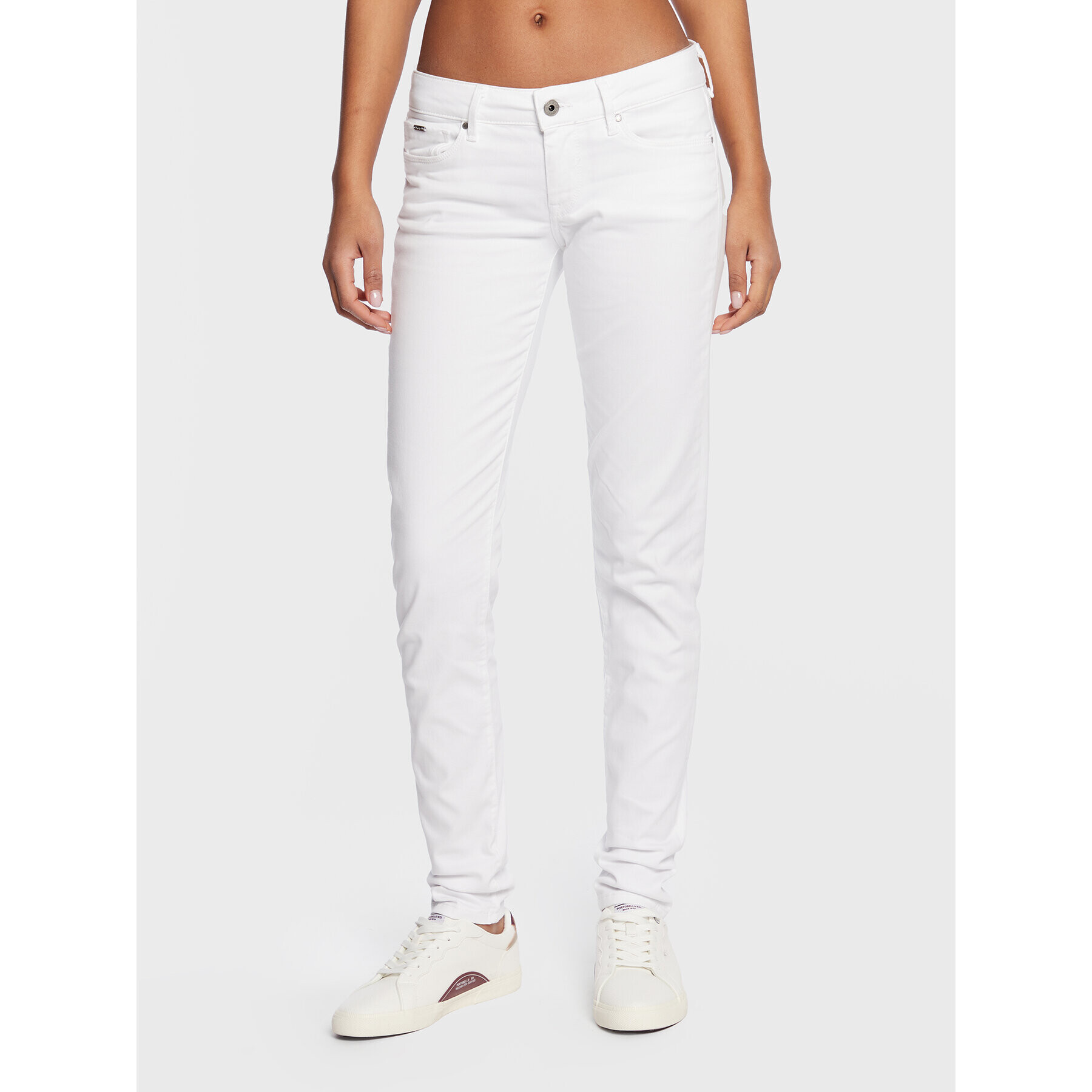 Pepe Jeans Jeansy Soho PL211539 Bílá Skinny Fit - Pepit.cz