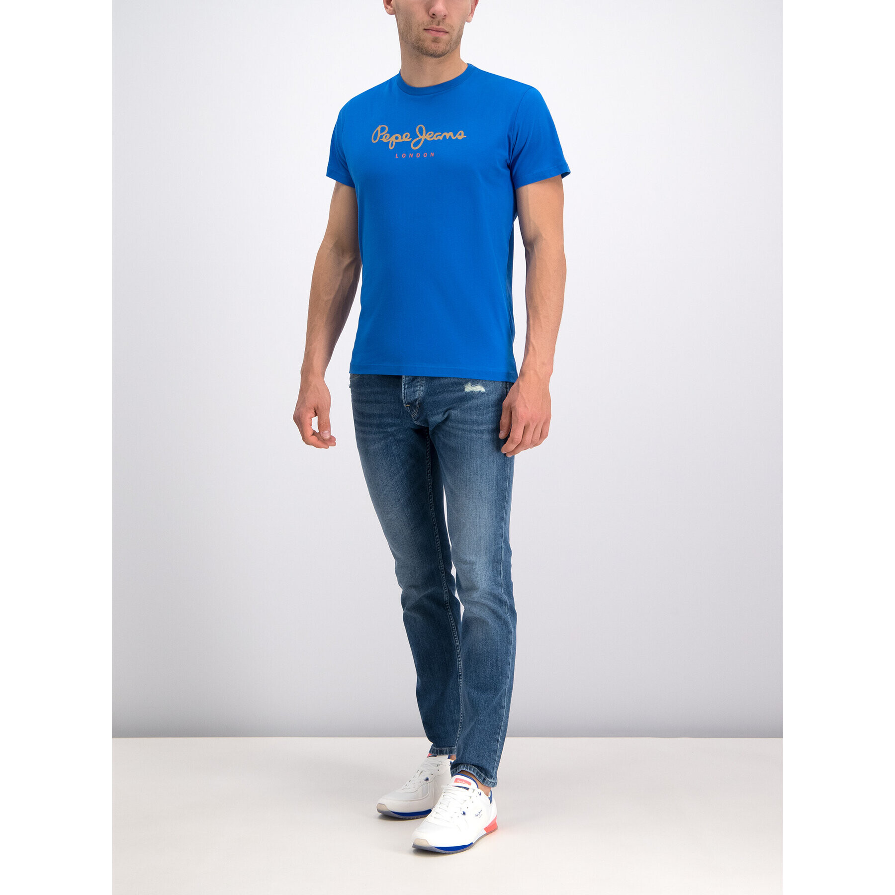 Pepe Jeans Jeansy Spike PM200029 Modrá Slim Fit - Pepit.cz