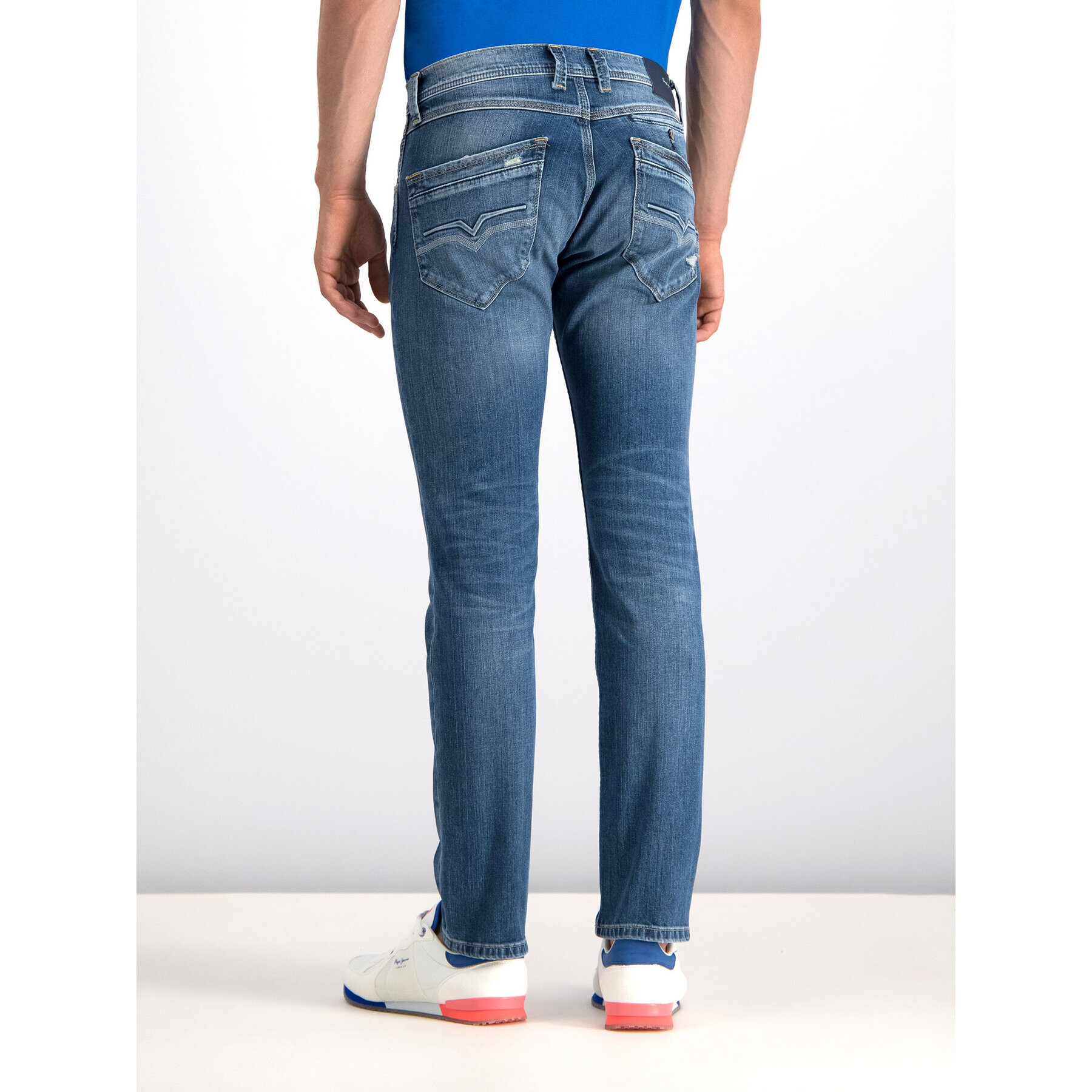 Pepe Jeans Jeansy Spike PM200029 Modrá Slim Fit - Pepit.cz