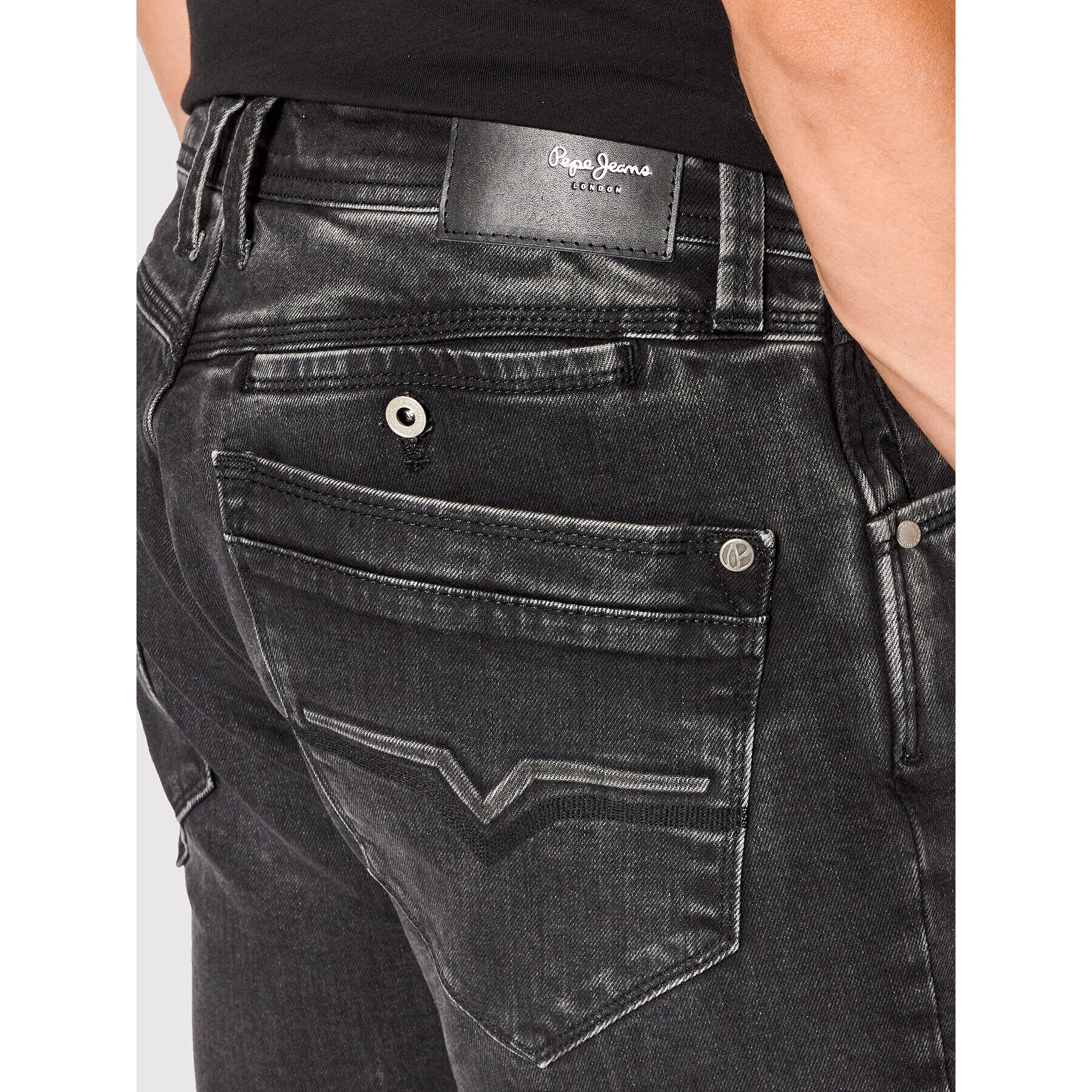 Pepe Jeans Jeansy Spike PM206325 Černá Regular Fit - Pepit.cz