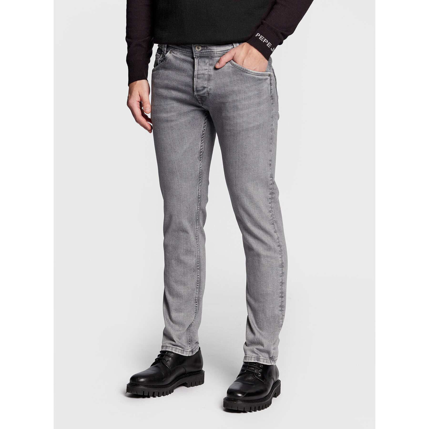 Pepe Jeans Jeansy Spike PM206325 Šedá Regular Fit - Pepit.cz