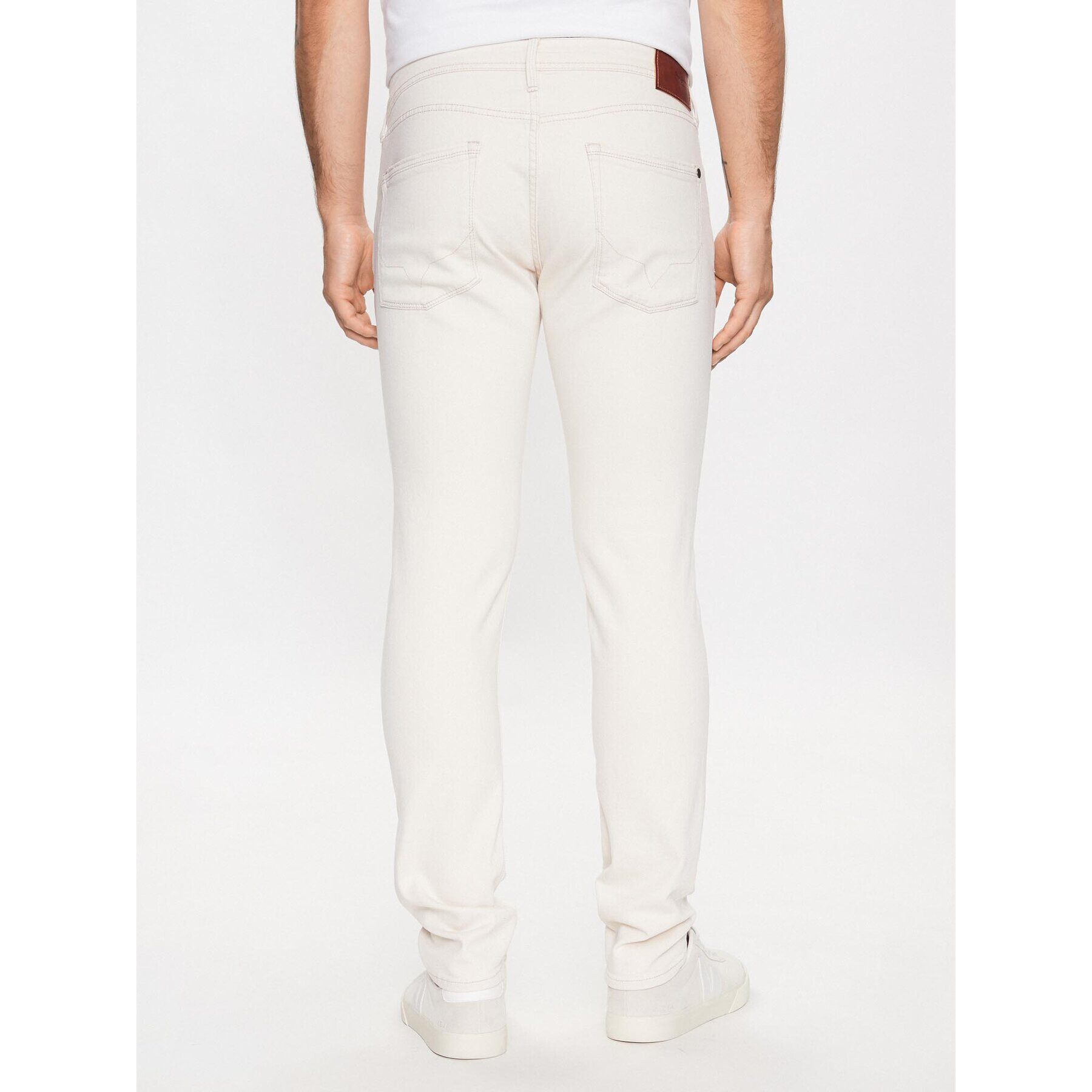 Pepe Jeans Jeansy Stanley PM20632 Bílá Skinny Fit - Pepit.cz