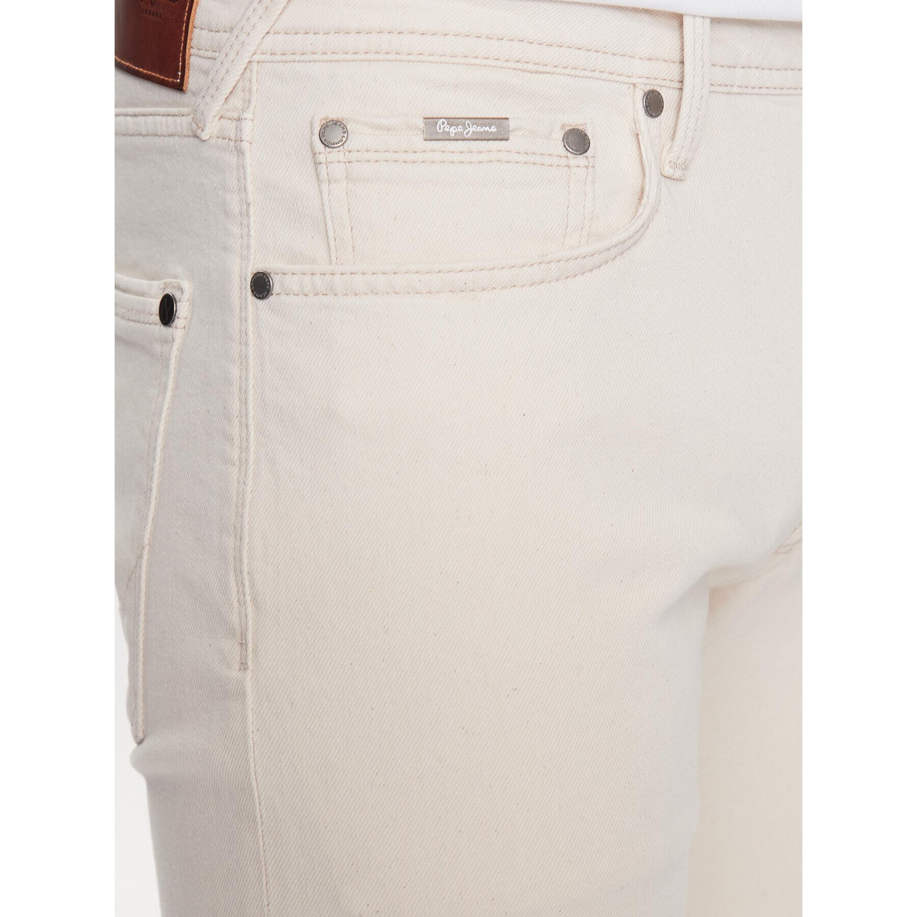 Pepe Jeans Jeansy Stanley PM20632 Bílá Skinny Fit - Pepit.cz