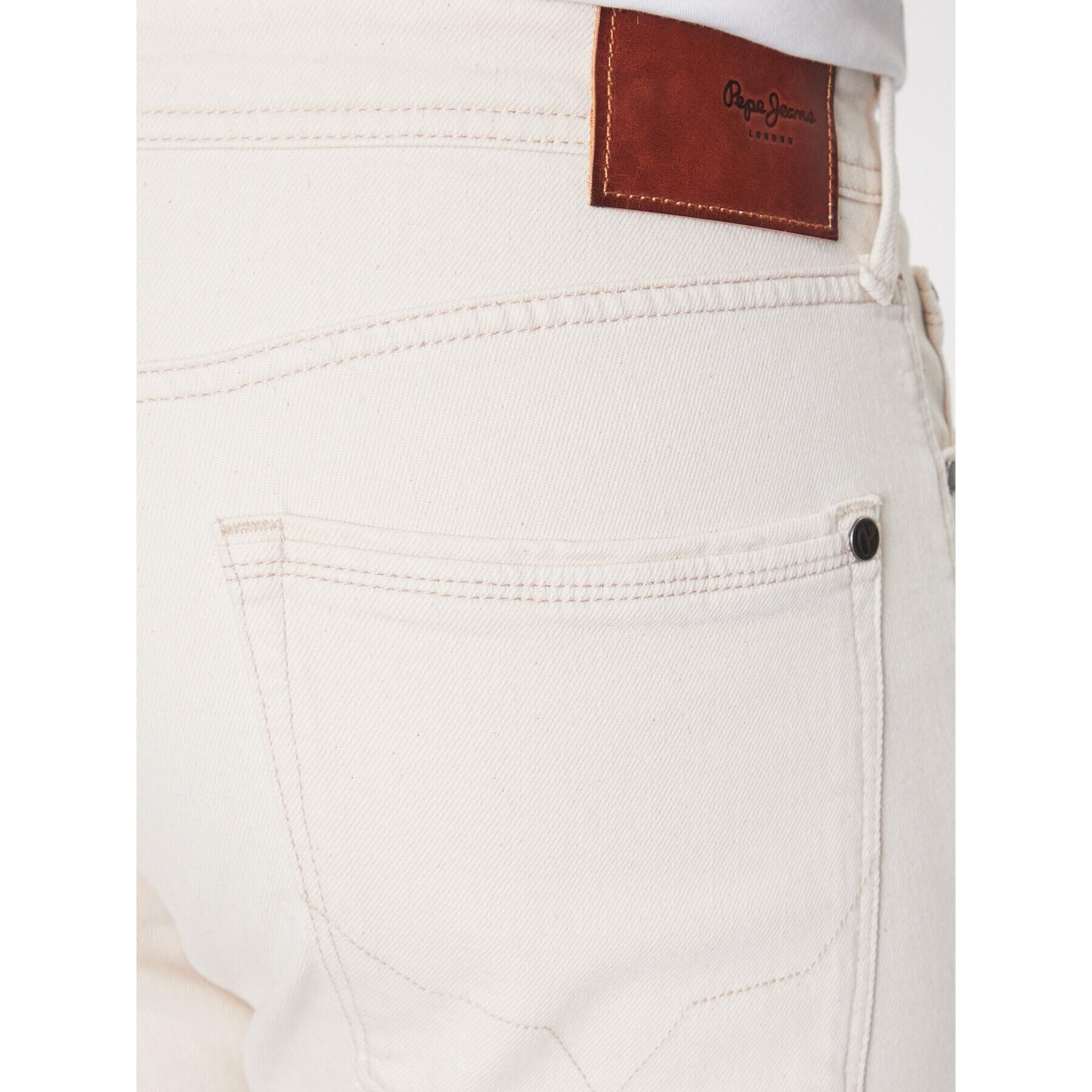 Pepe Jeans Jeansy Stanley PM20632 Bílá Skinny Fit - Pepit.cz