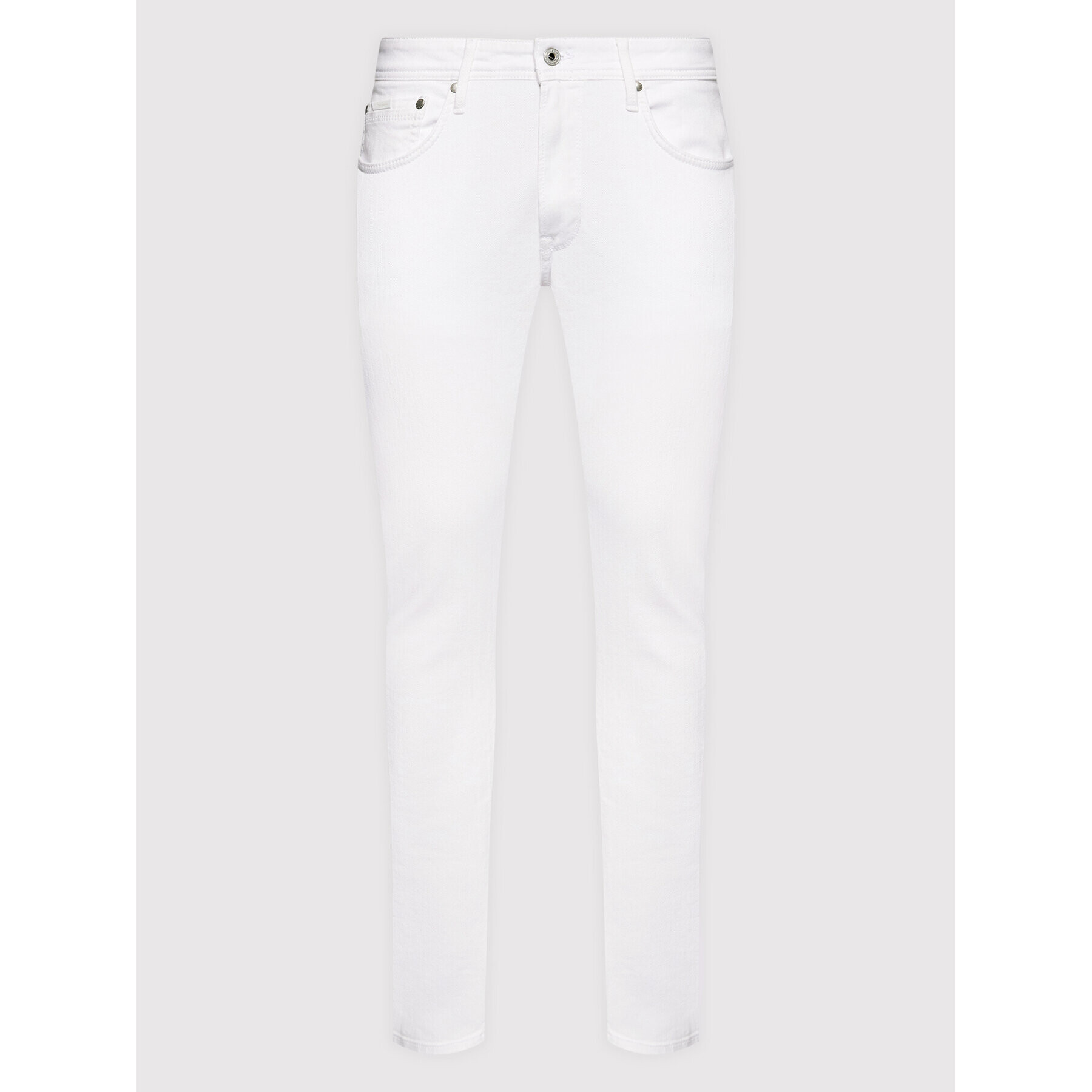 Pepe Jeans Jeansy Stanley PM206326 Bílá Tapered Fit - Pepit.cz