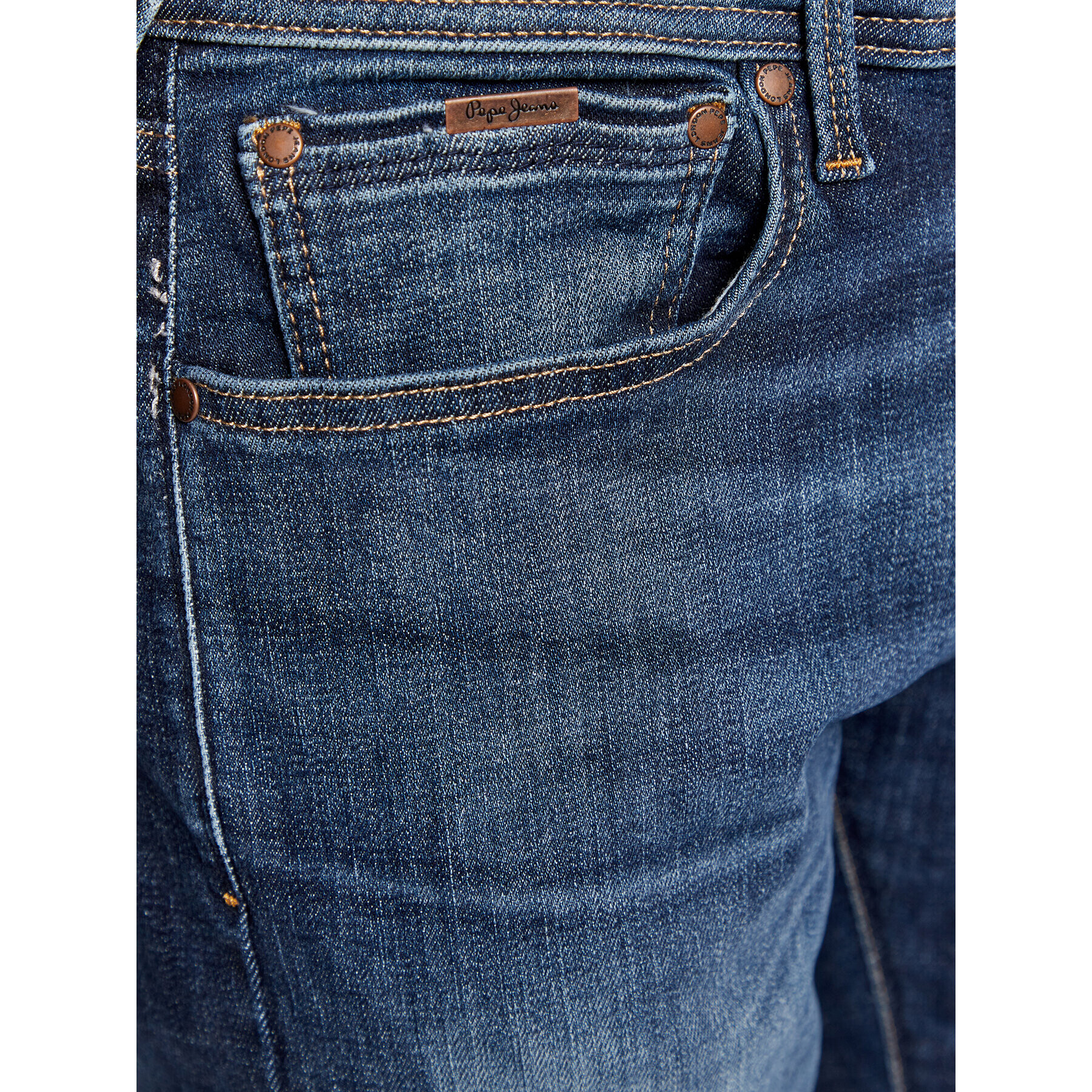 Pepe Jeans Jeansy Stanley PM206326 Modrá Taper Fit - Pepit.cz