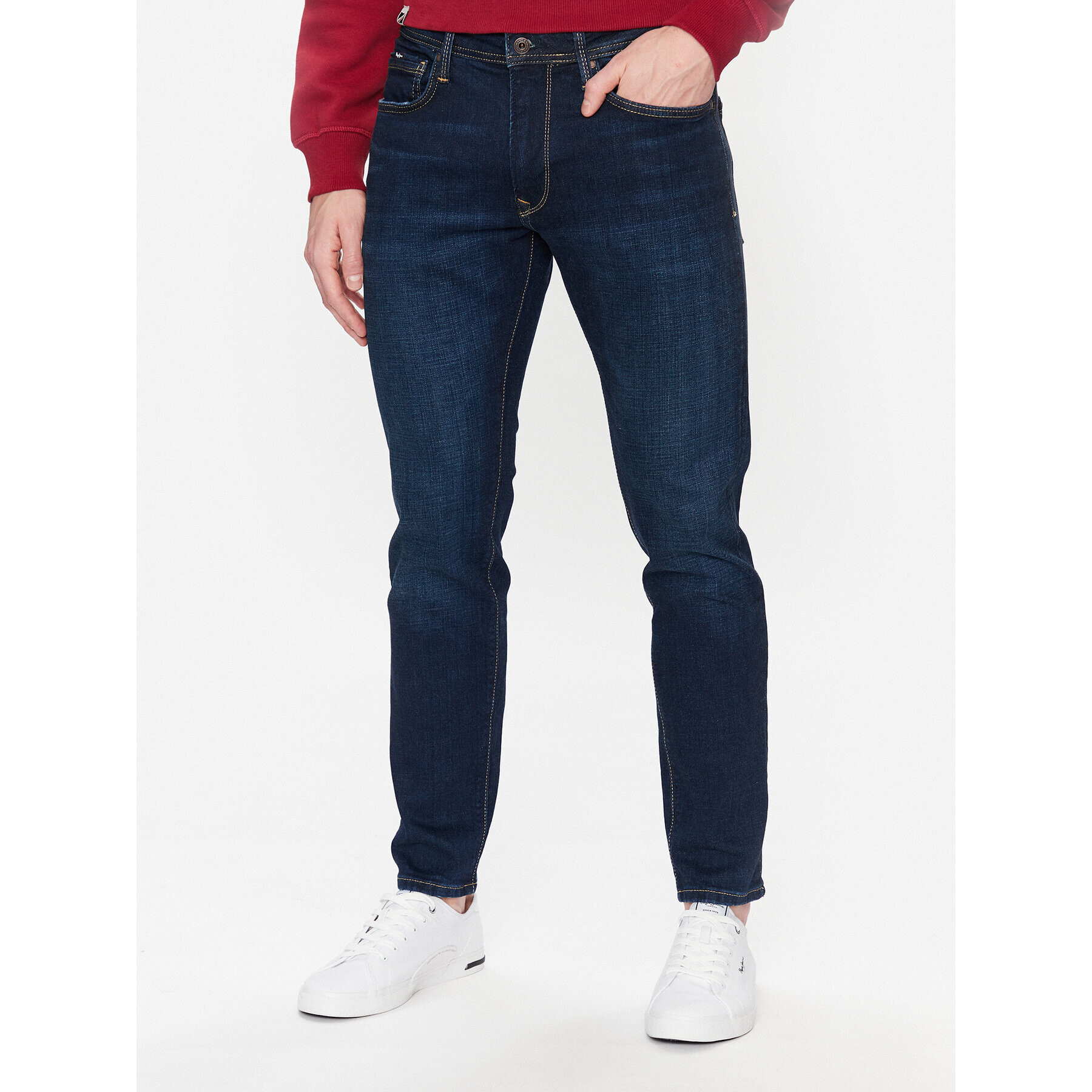 Pepe Jeans Jeansy Stanley PM206326 Modrá Taper Fit - Pepit.cz