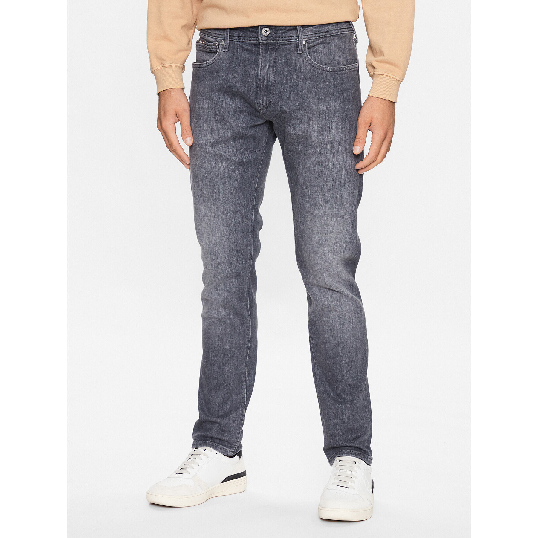 Pepe Jeans Jeansy Stanley PM206326 Šedá Taper Fit - Pepit.cz