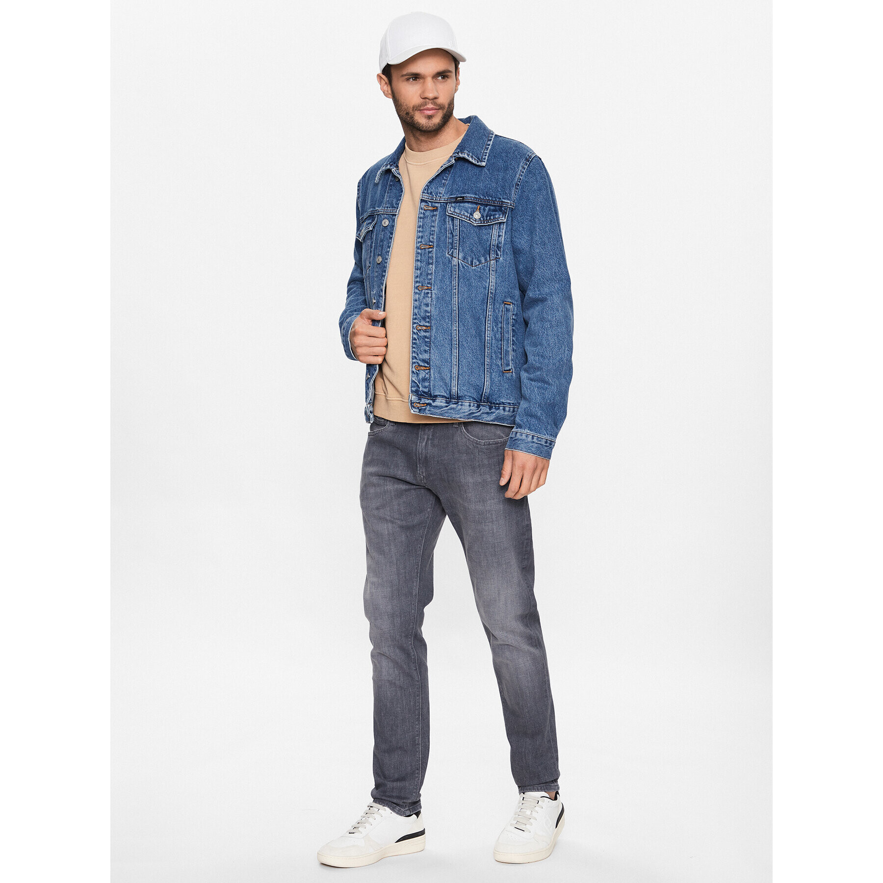 Pepe Jeans Jeansy Stanley PM206326 Šedá Taper Fit - Pepit.cz