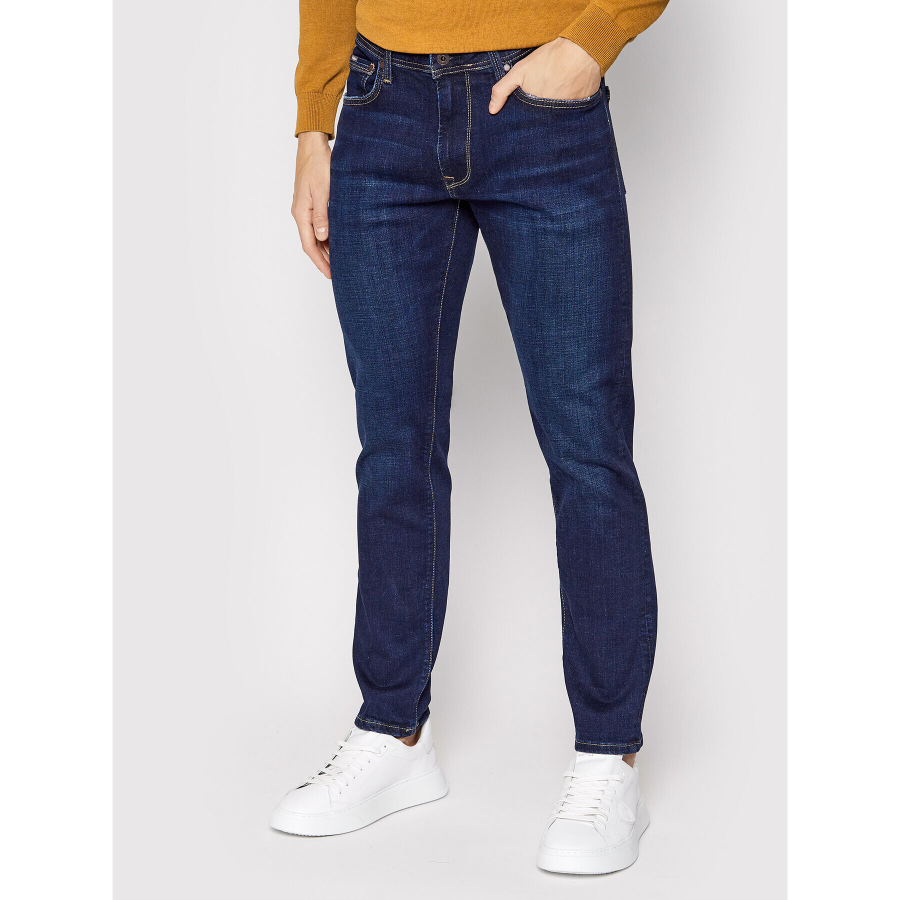 Pepe Jeans Jeansy Stanley PM206326 Tmavomodrá Tapered Fit - Pepit.cz