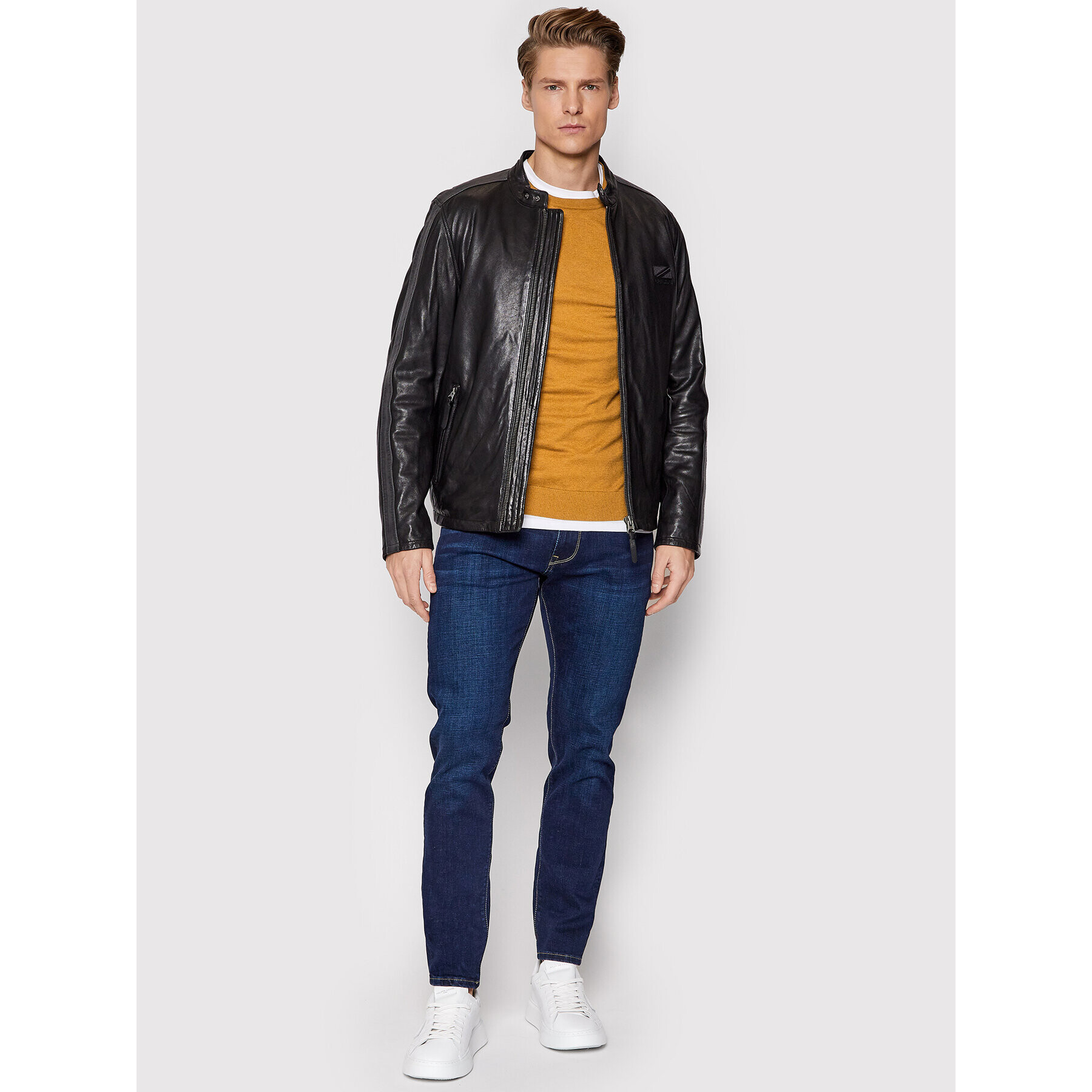 Pepe Jeans Jeansy Stanley PM206326 Tmavomodrá Tapered Fit - Pepit.cz