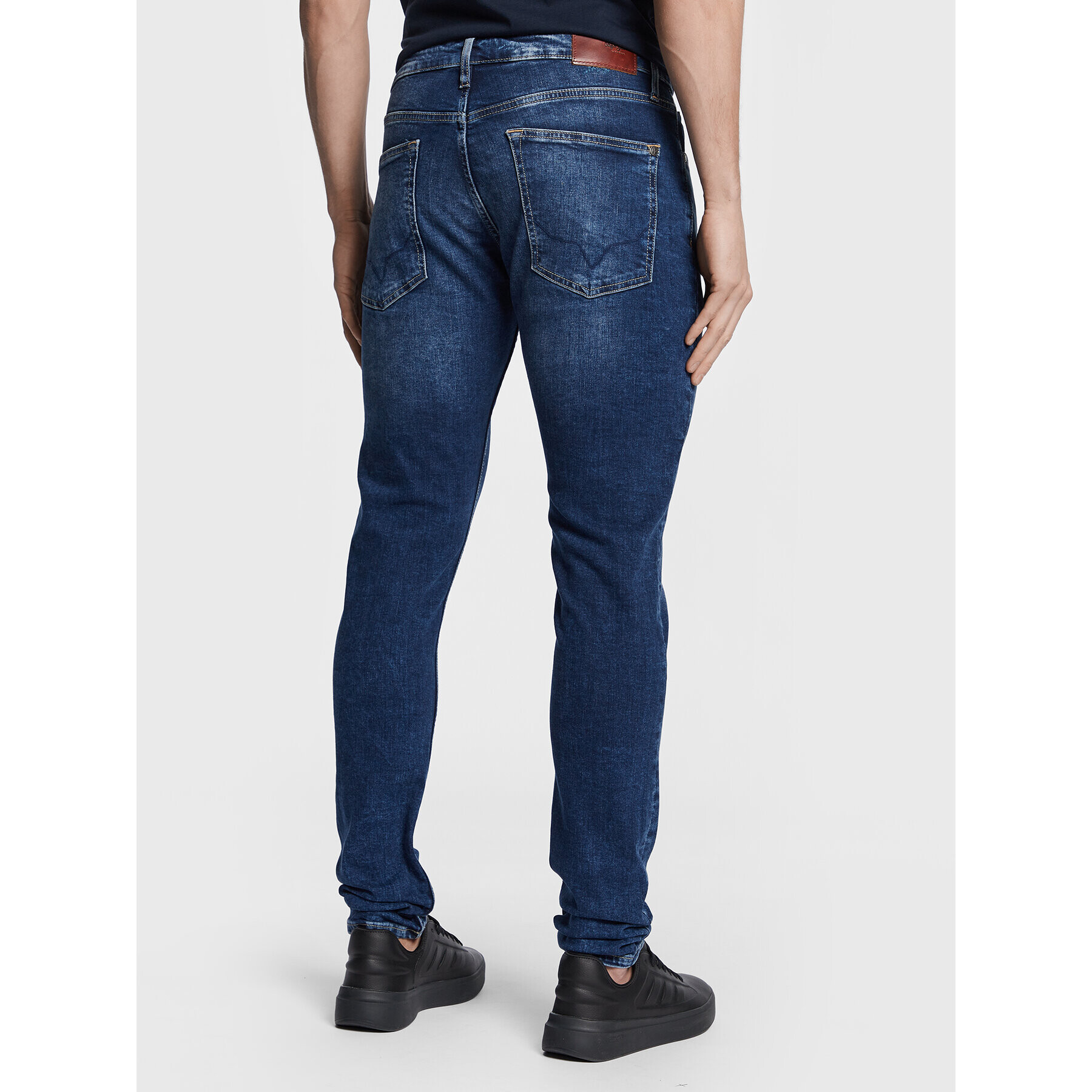 Pepe Jeans Jeansy Stanley PM206326 Tmavomodrá Tapered Fit - Pepit.cz