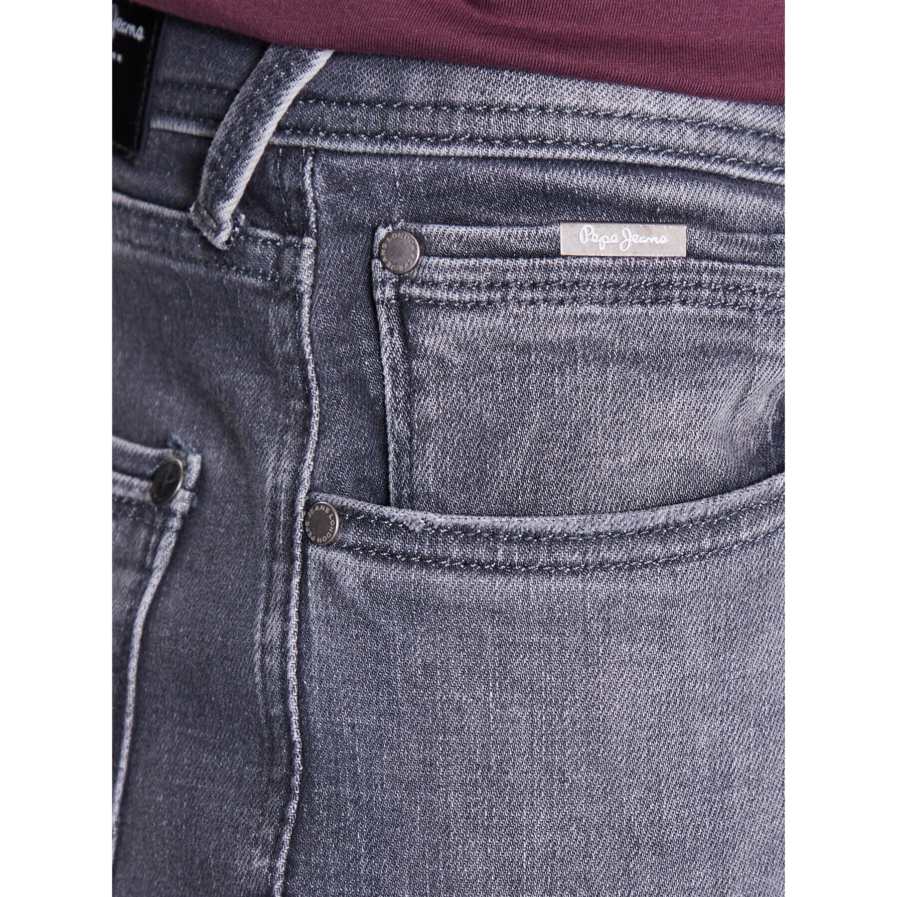 Pepe Jeans Jeansy Stanley PM206326UE8 Šedá Regular Fit - Pepit.cz