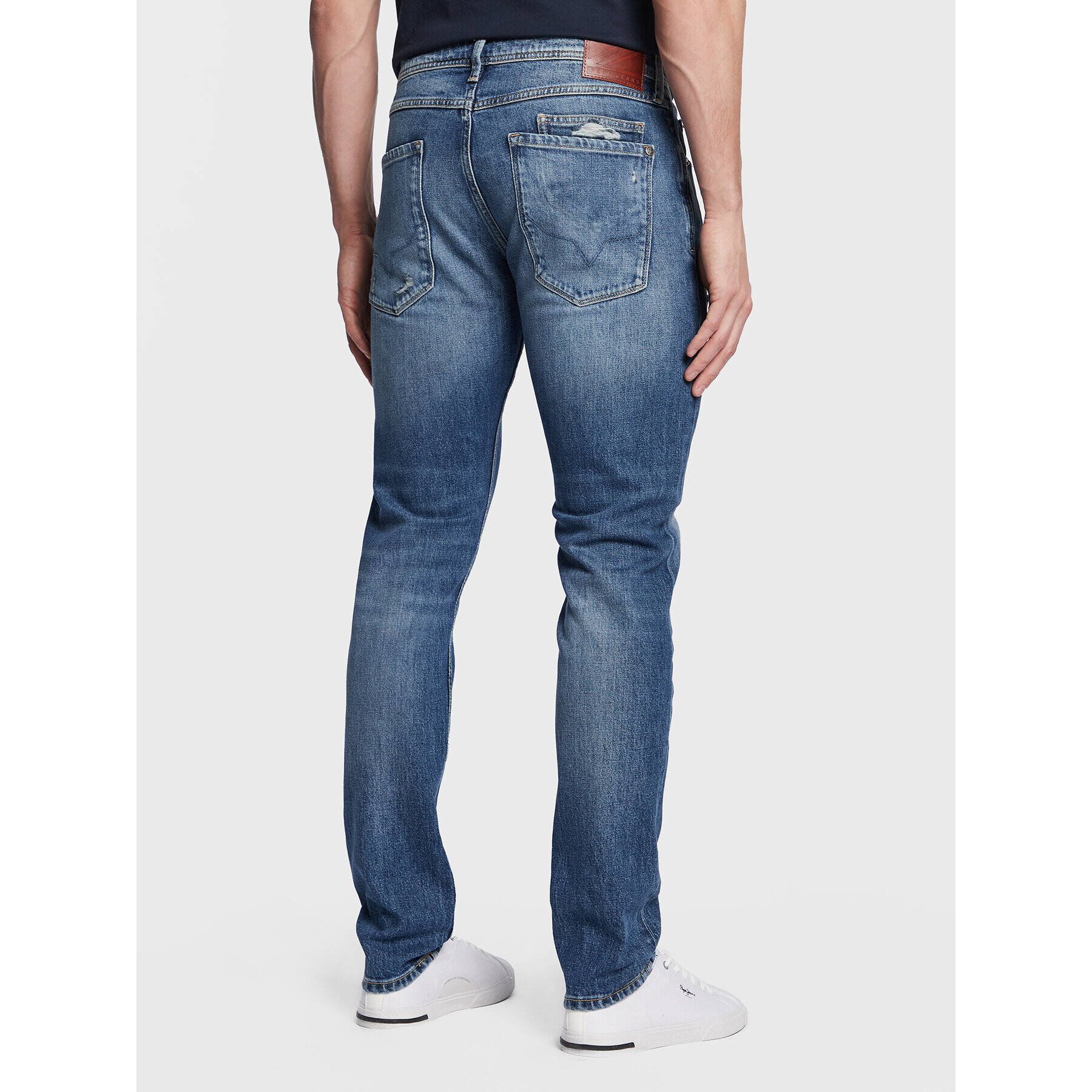 Pepe Jeans Jeansy Stanley PM206816 Tmavomodrá Tapered Fit - Pepit.cz