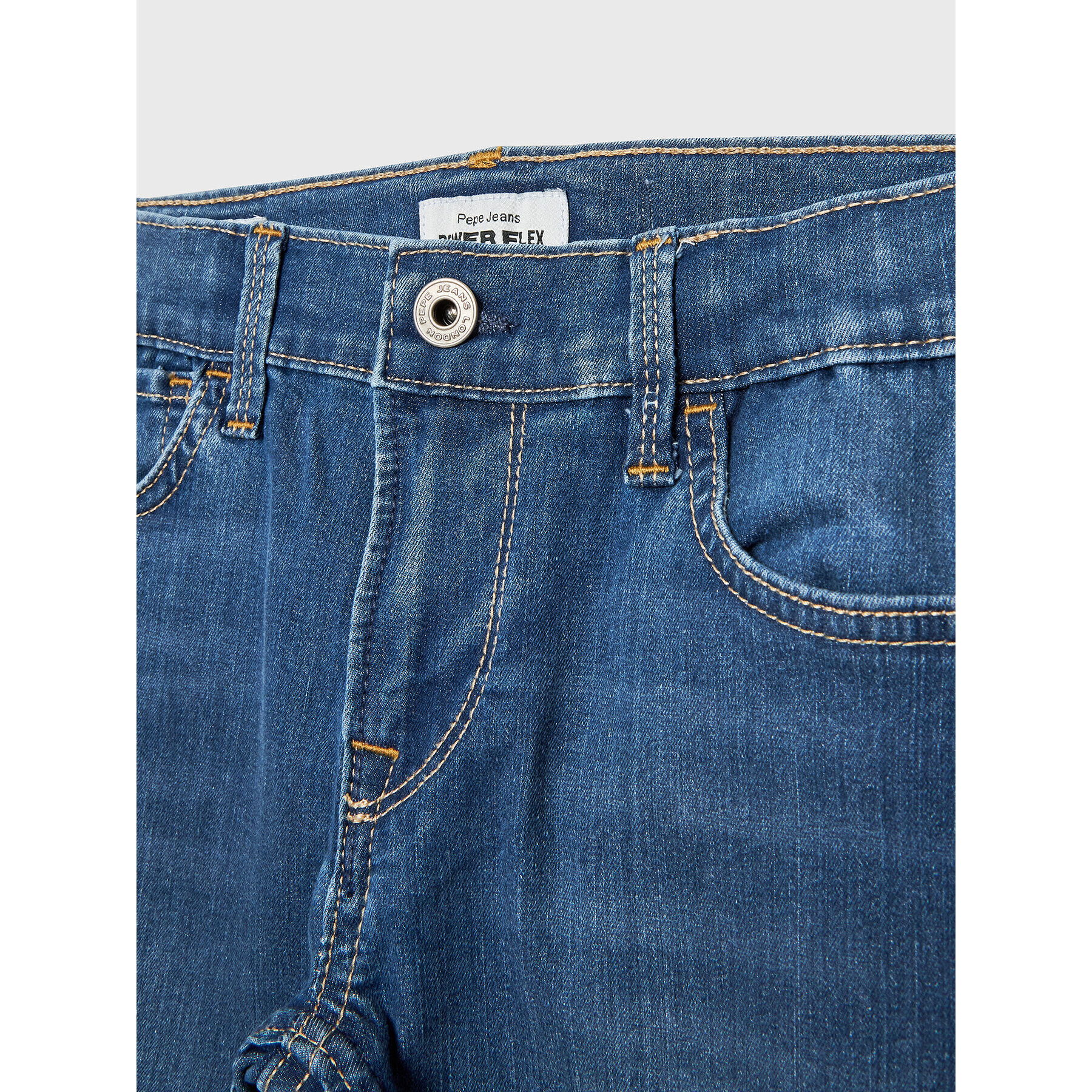 Pepe Jeans Jeansy Teo PB201842JR8 Modrá Super Skinny Fit - Pepit.cz