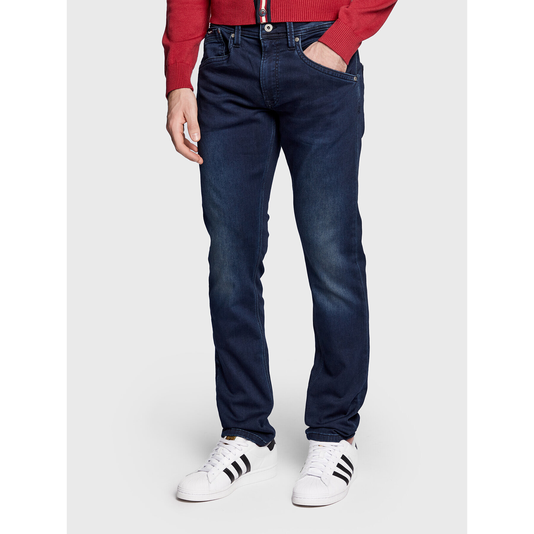 Pepe Jeans Jeansy Track PM206328 Tmavomodrá Regular Fit - Pepit.cz