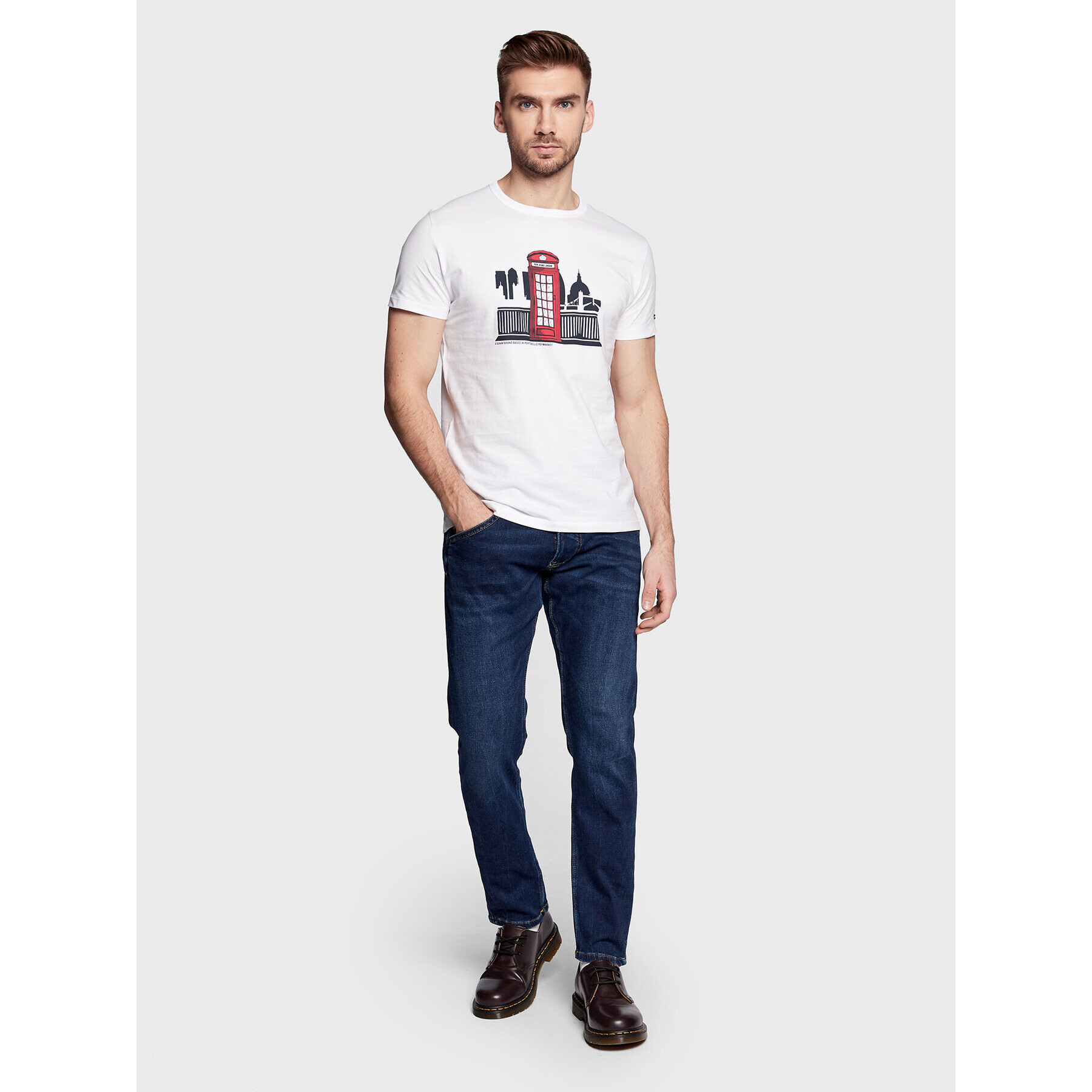 Pepe Jeans Jeansy Track PM206328 Tmavomodrá Regular Fit - Pepit.cz