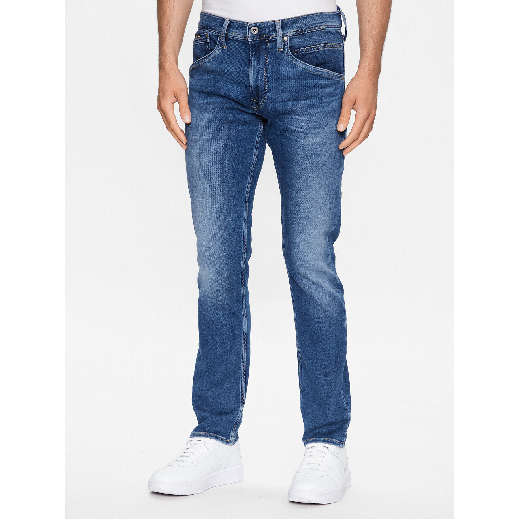 Pepe Jeans Jeansy Track PM206328 Tmavomodrá Regular Fit - Pepit.cz