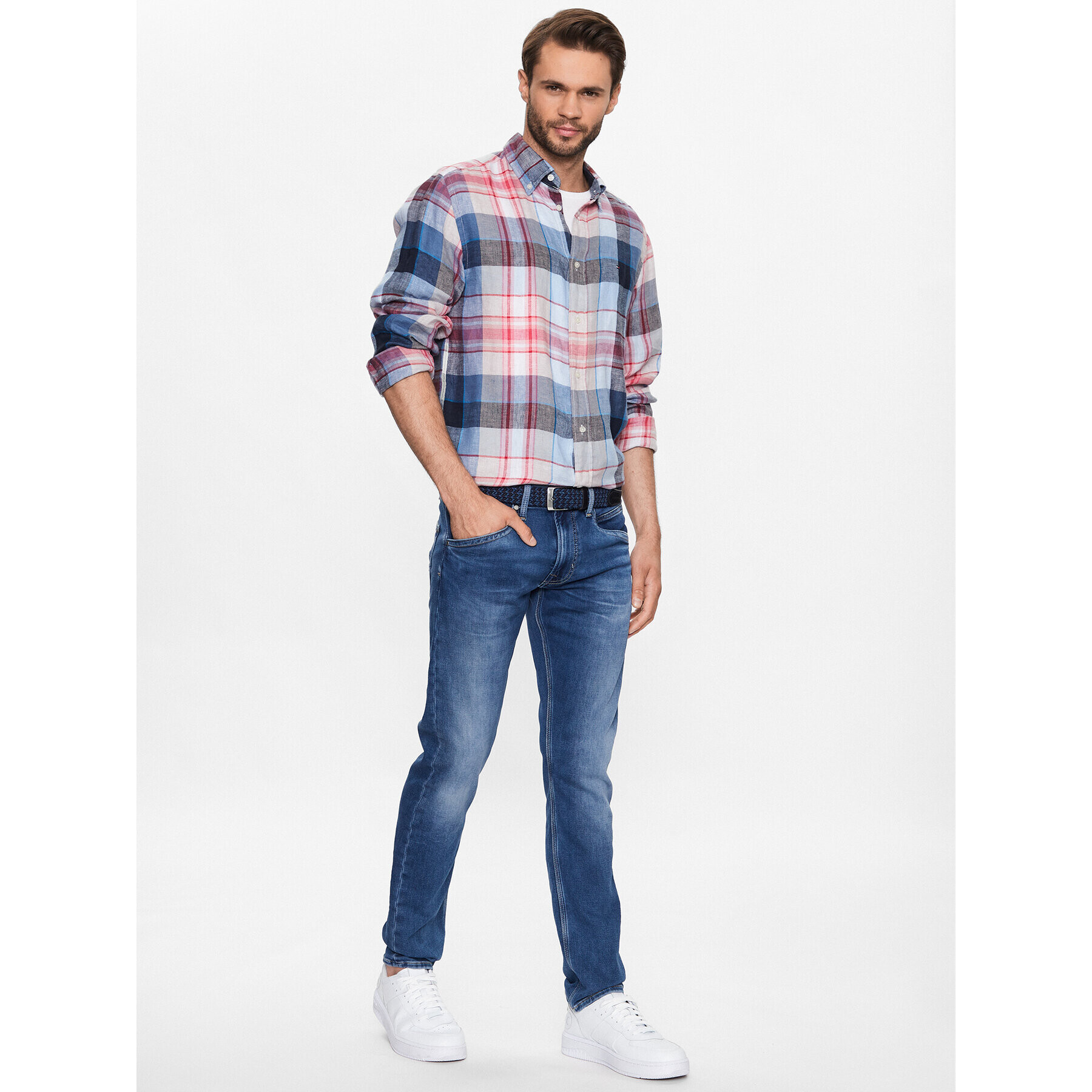 Pepe Jeans Jeansy Track PM206328 Tmavomodrá Regular Fit - Pepit.cz