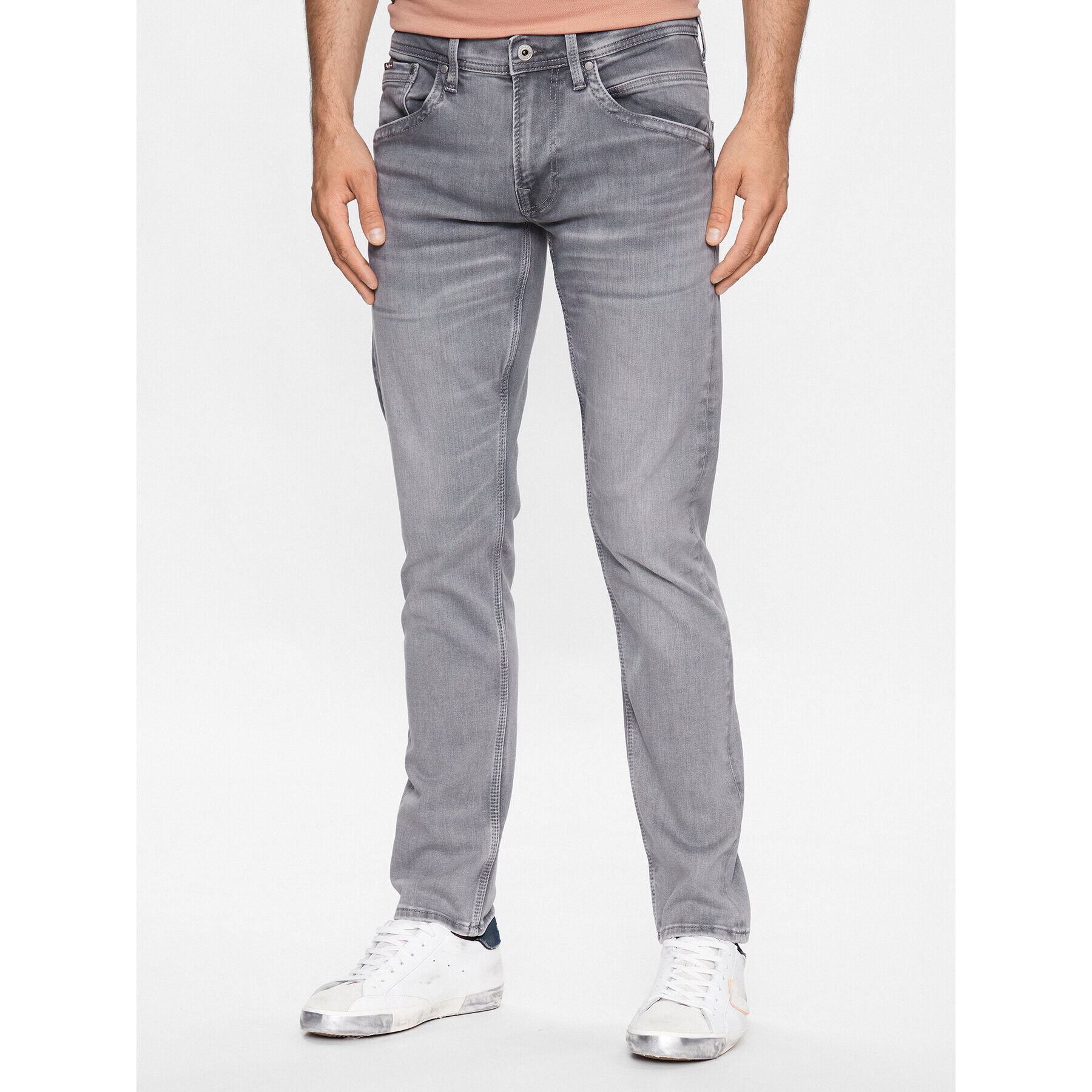 Pepe Jeans Jeansy Track PM206328 Šedá Regular Fit - Pepit.cz