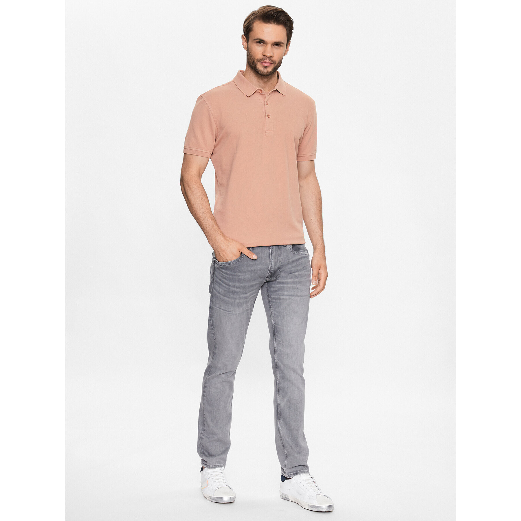 Pepe Jeans Jeansy Track PM206328 Šedá Regular Fit - Pepit.cz