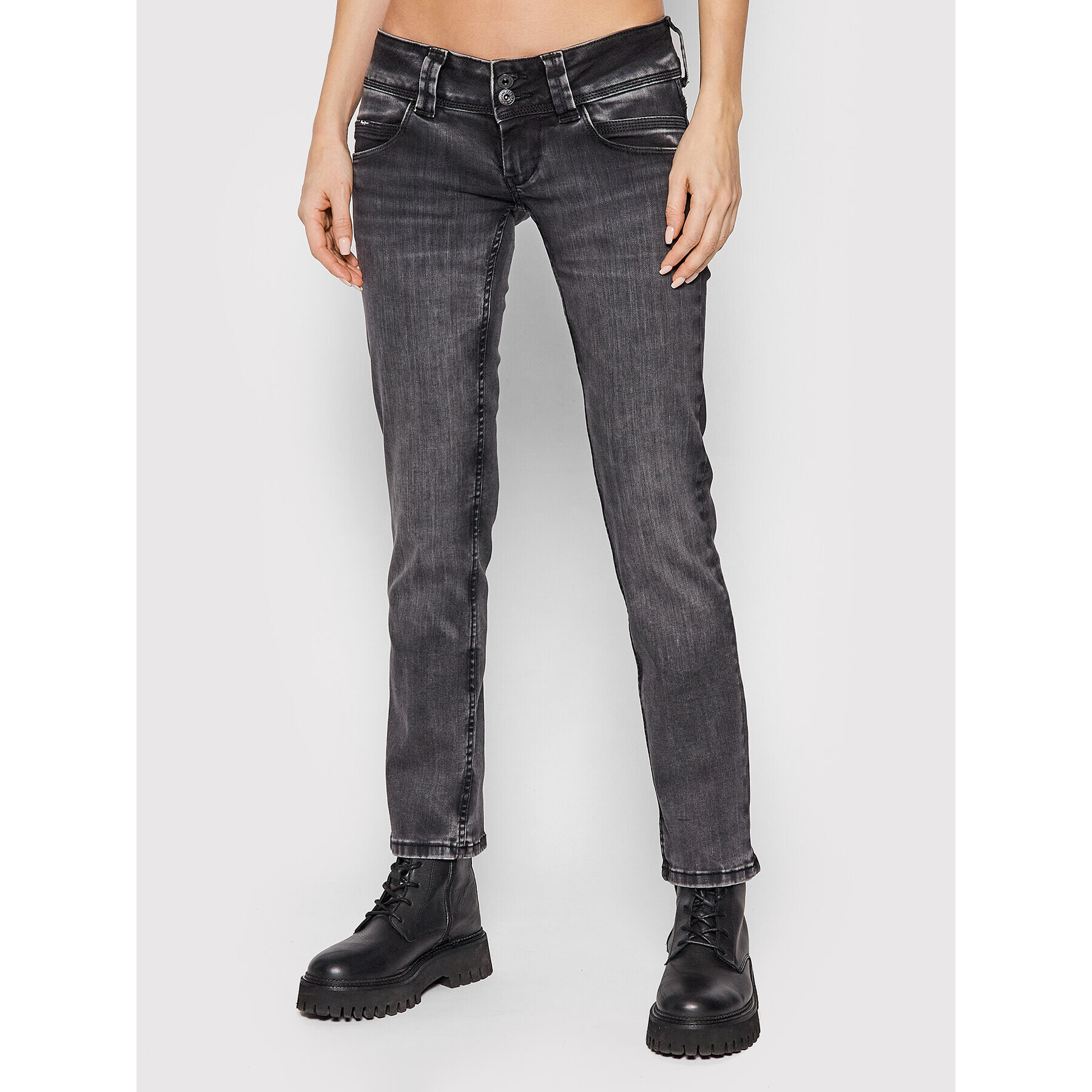 Pepe Jeans Jeansy Venus PL204175 Šedá Regular Fit - Pepit.cz