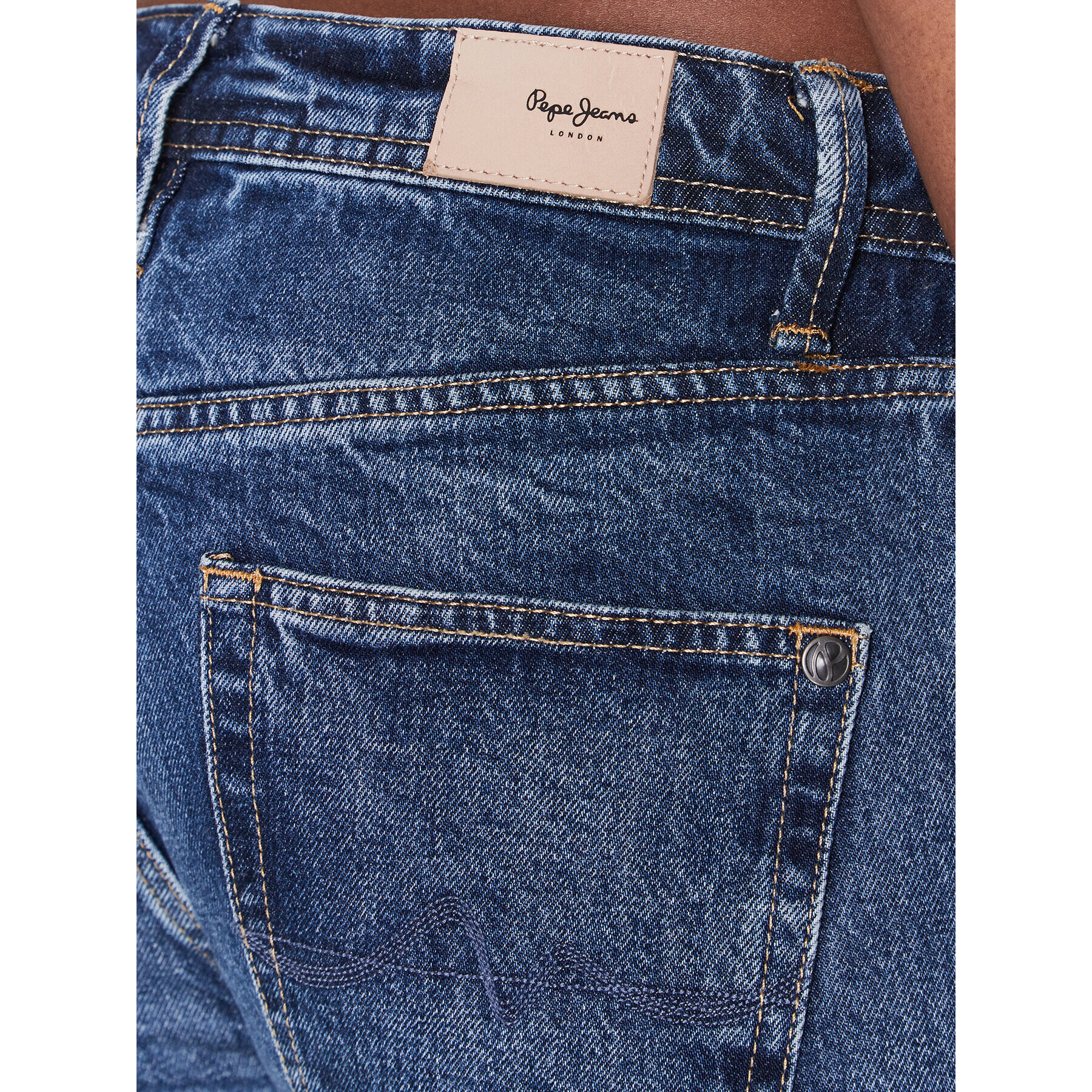 Pepe Jeans Jeansy Violet PL204176 Tmavomodrá Mom Fit - Pepit.cz