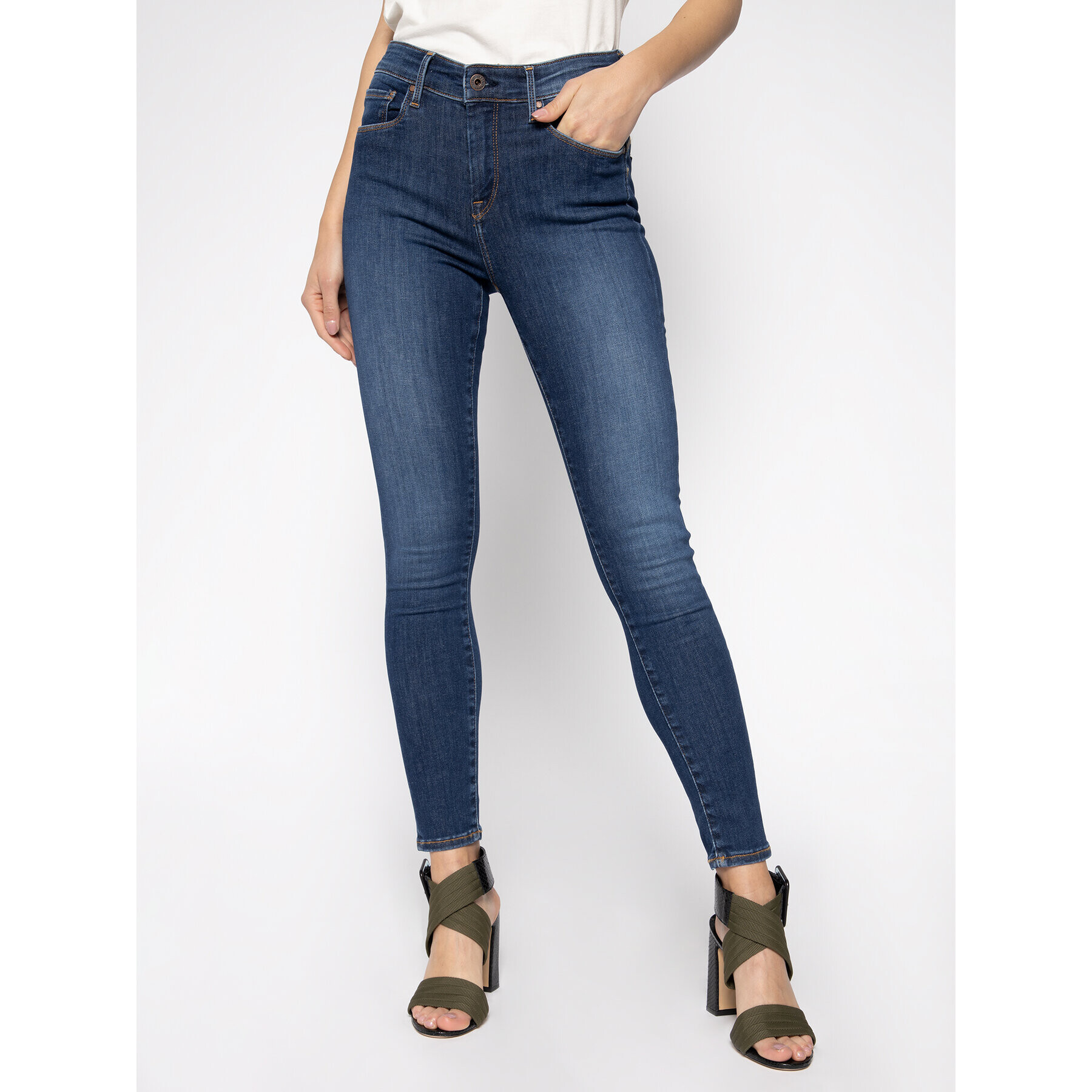 Pepe Jeans Jeansy Zoe PL203616 Tmavomodrá Skinny Fit - Pepit.cz