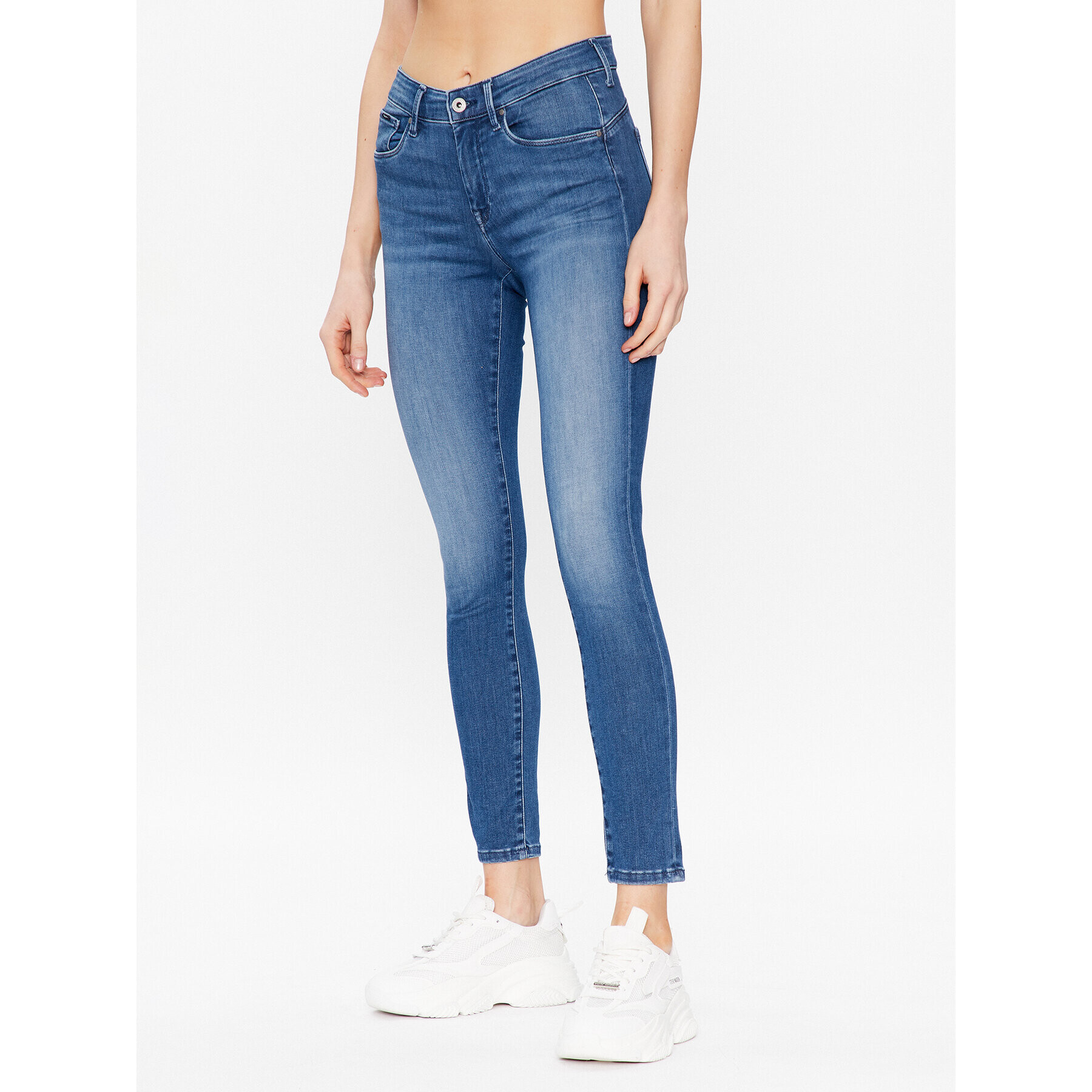 Pepe Jeans Jeansy Zoe PL204177 Modrá Skinny Fit - Pepit.cz