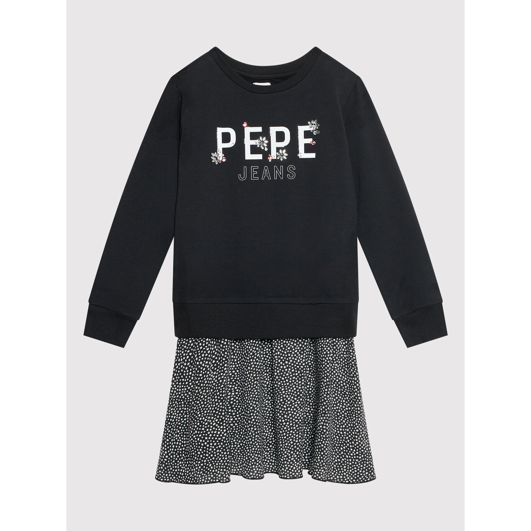 Pepe Jeans Každodenní šaty Melania PG951513 Černá Regular Fit - Pepit.cz